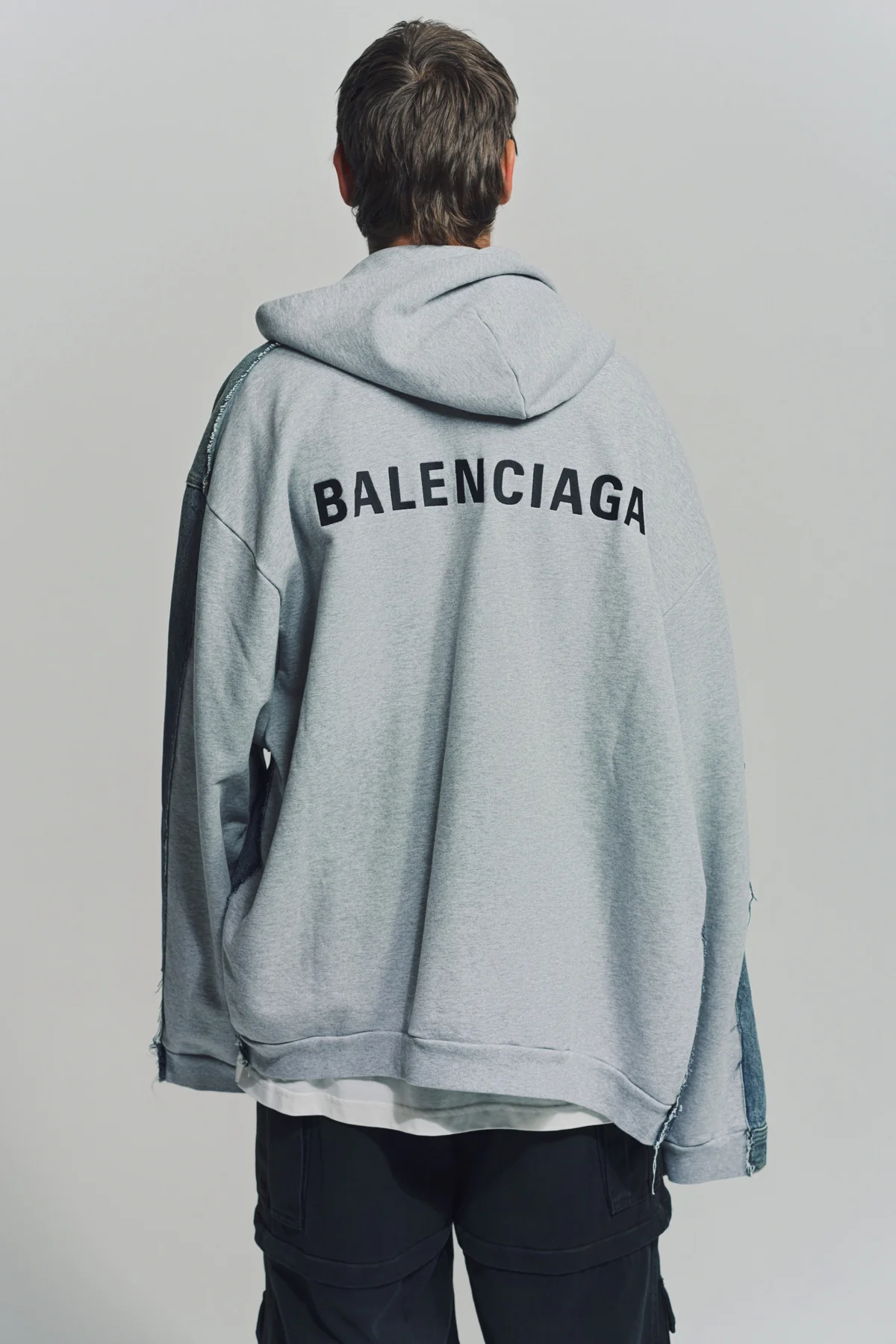 BALENCIAGA | HOODED DENIM JACKET - Image 4