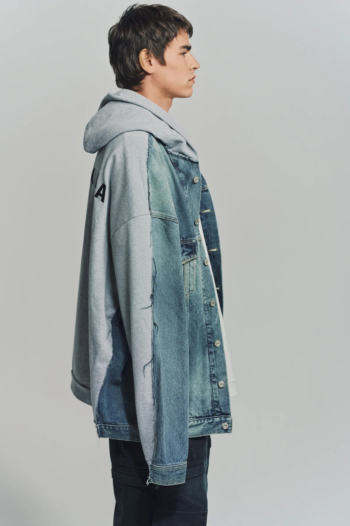 BALENCIAGA | HOODED DENIM JACKET - Image 5
