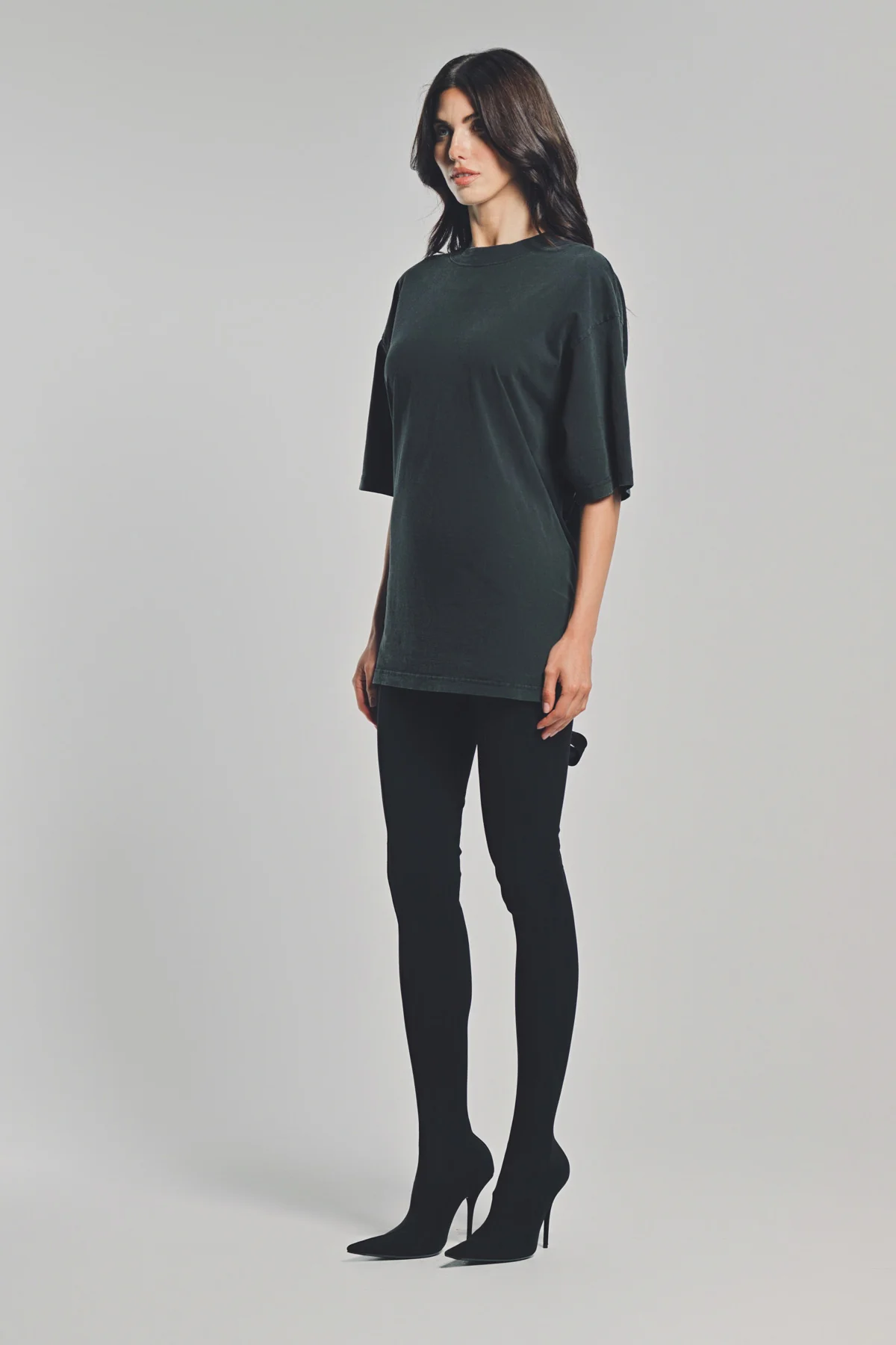 BALENCIAGA | LACE-UP T-SHIRT - Image 3