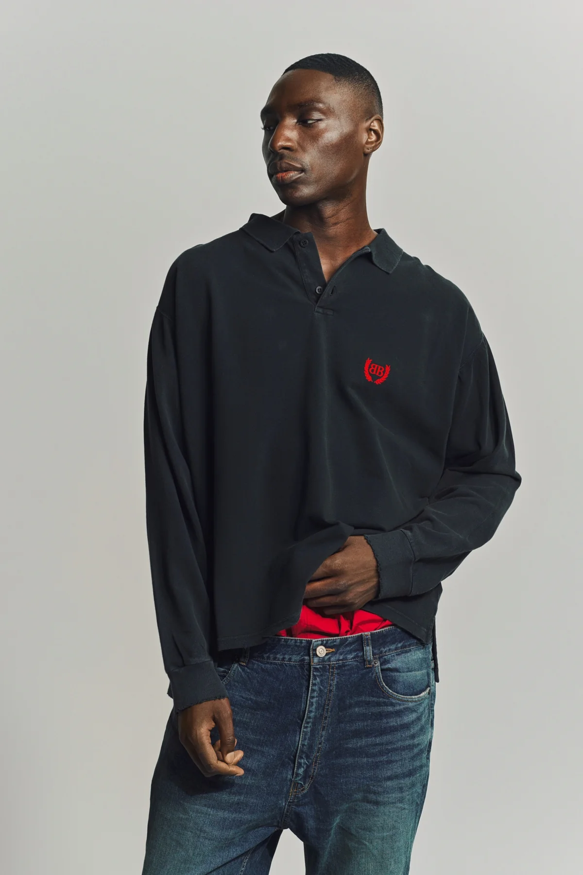 BALENCIAGA | LAUREL CLASSIC LONG SLEEVE REGULAR POLO - Image 2