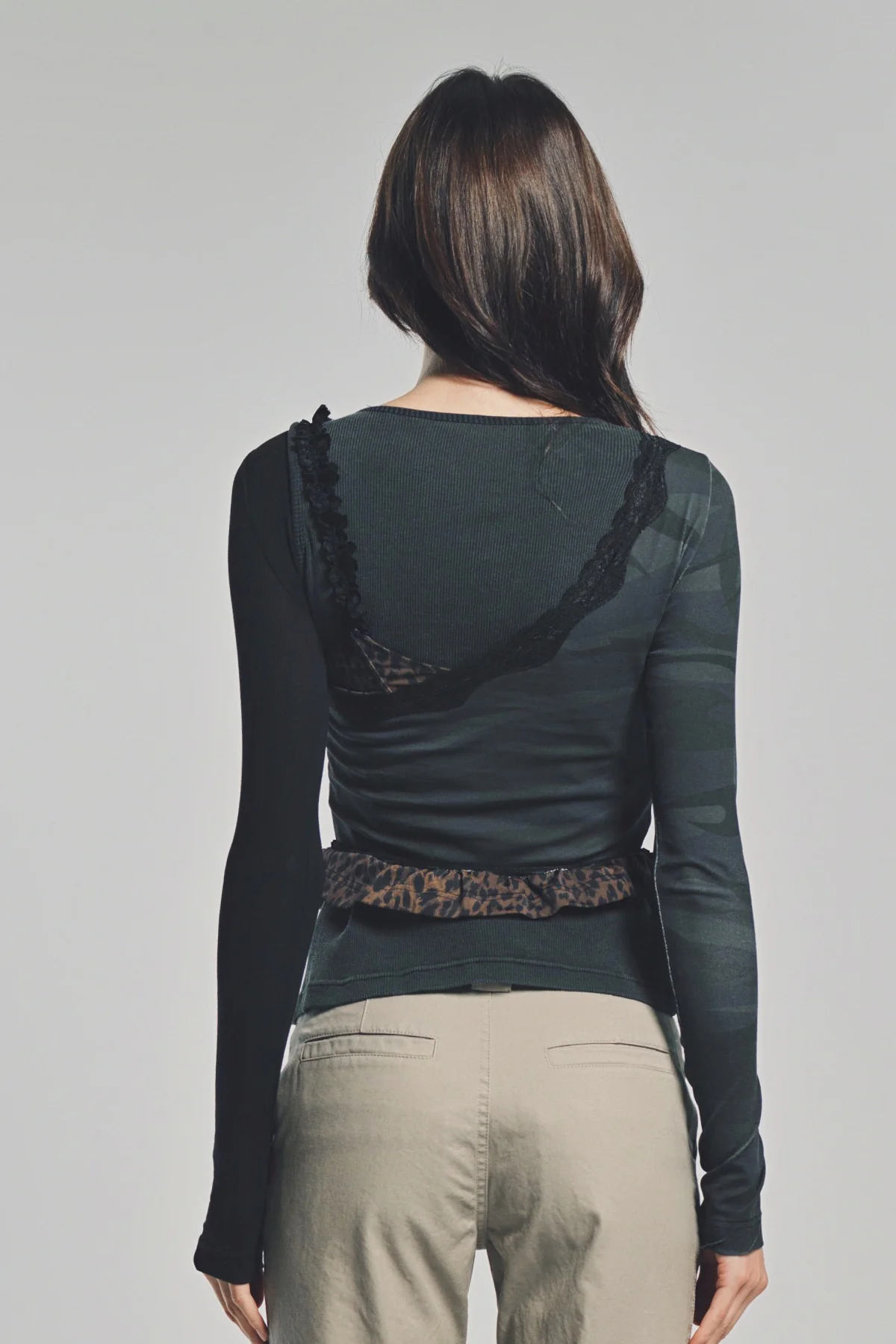 BALENCIAGA | LAYERED ASYMMETRIC TOP - Image 4