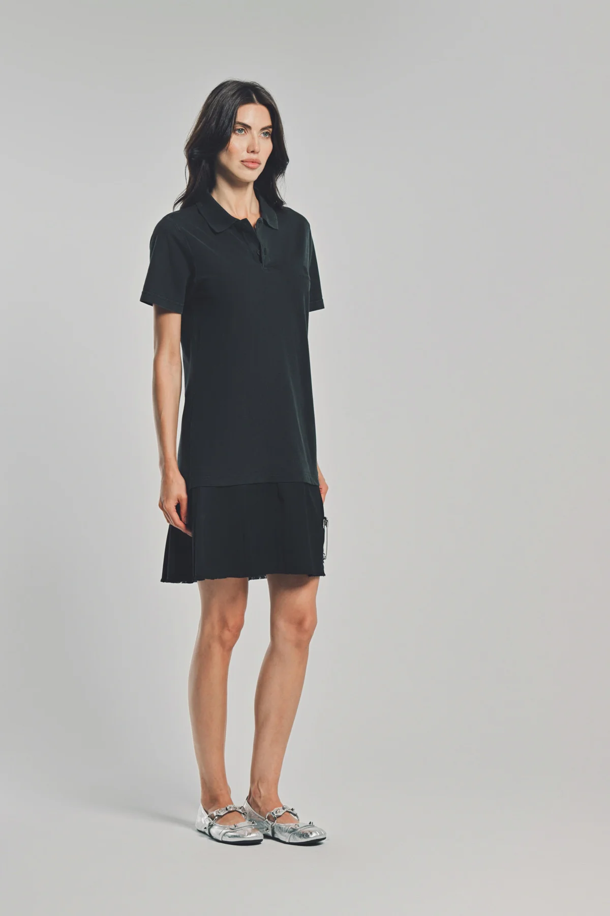 BALENCIAGA | LAYERED POLO DRESS - Image 5
