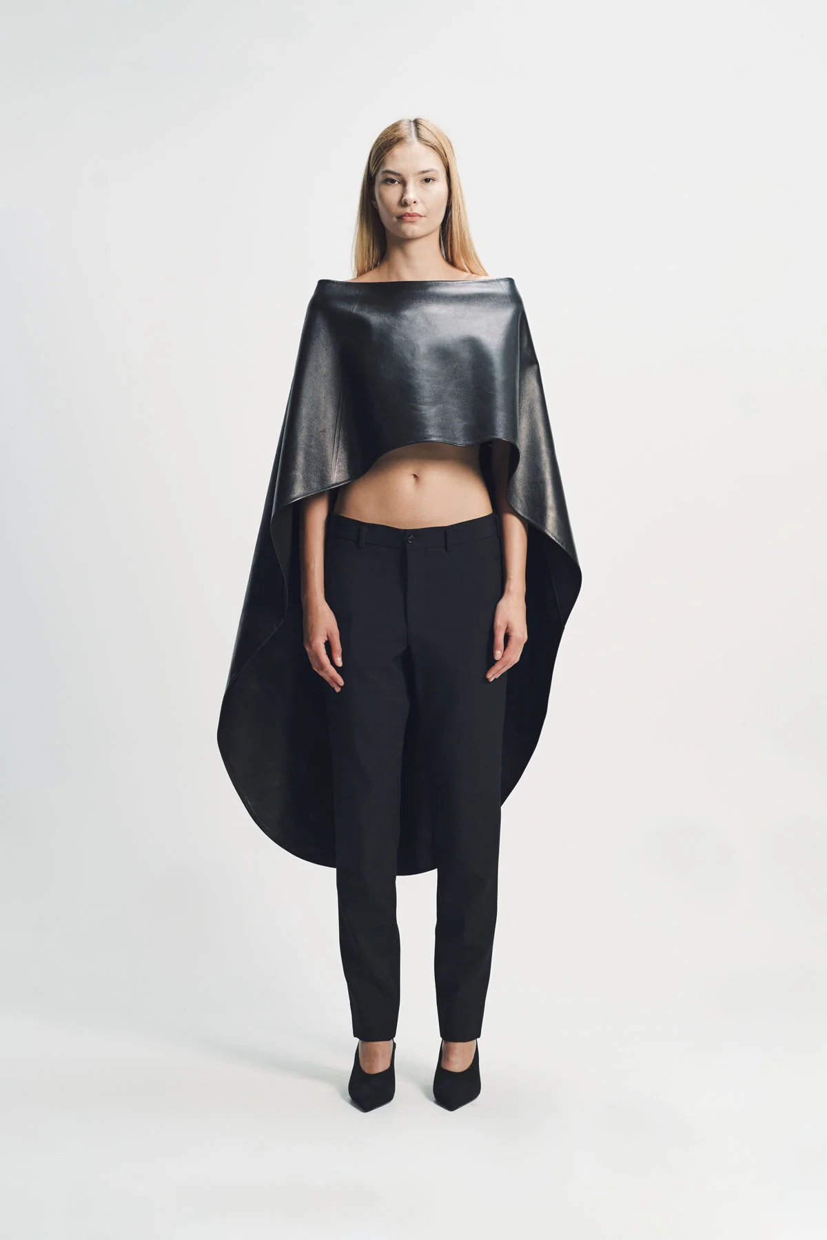 Balenciaga | Leather Cape - Image 2