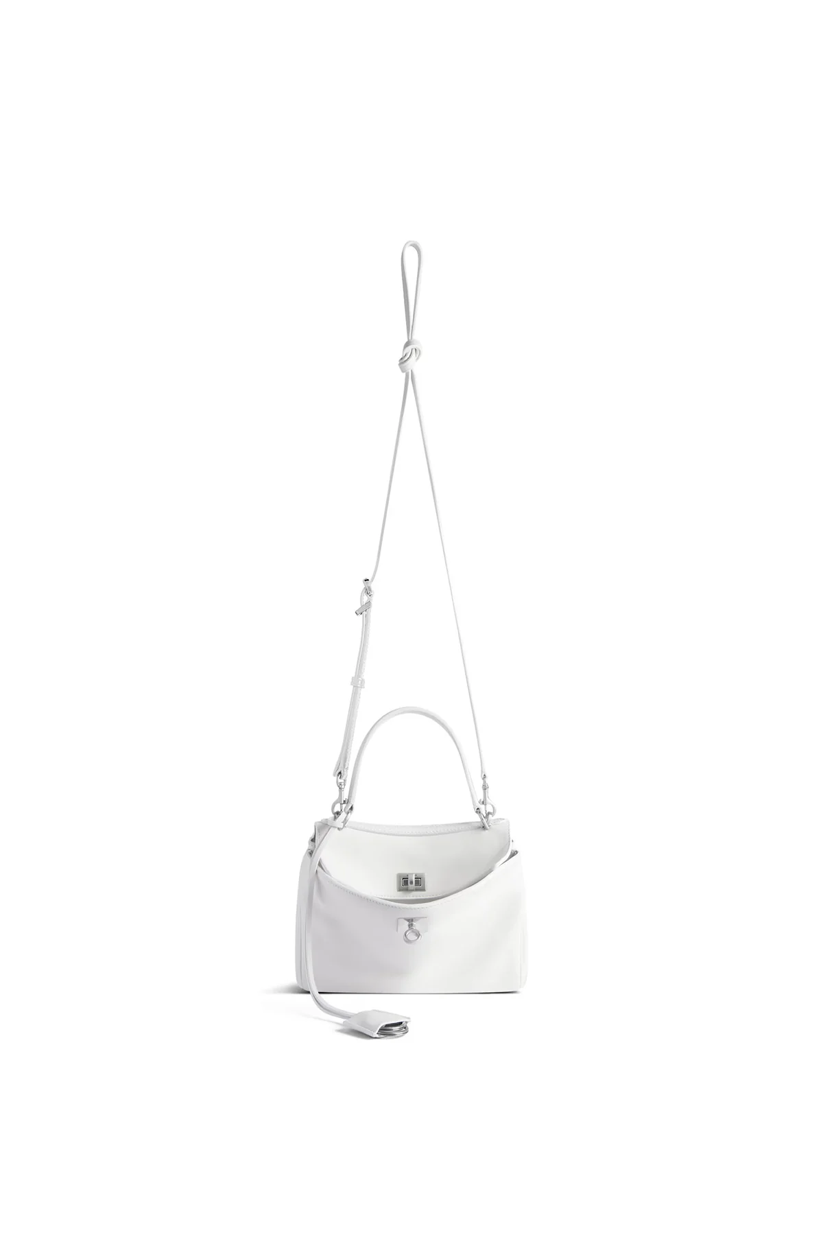 BALENCIAGA | RODEO HANDBAG MINI IN WHITE - Image 4