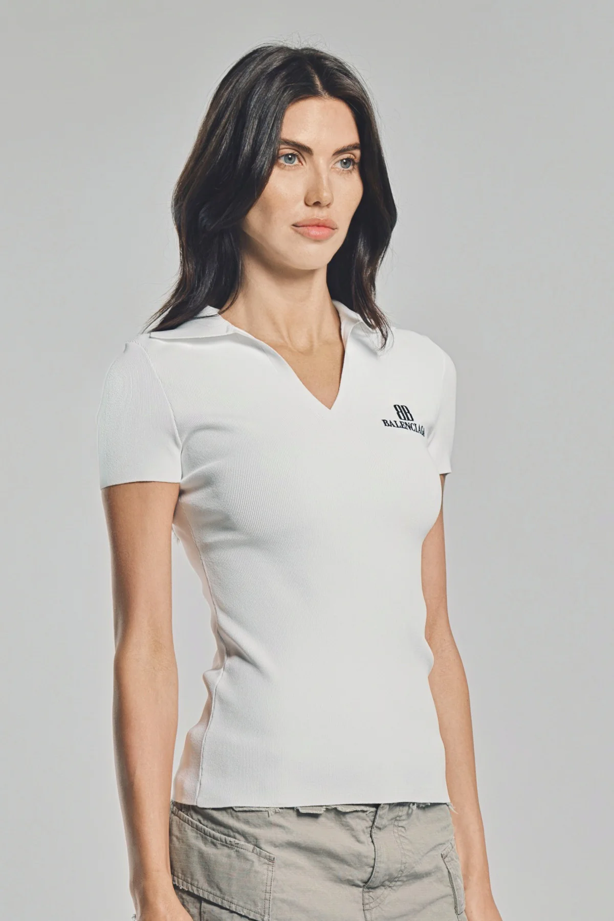 BALENCIAGA | SHORT SLEEVE FITTED POLO - Image 5