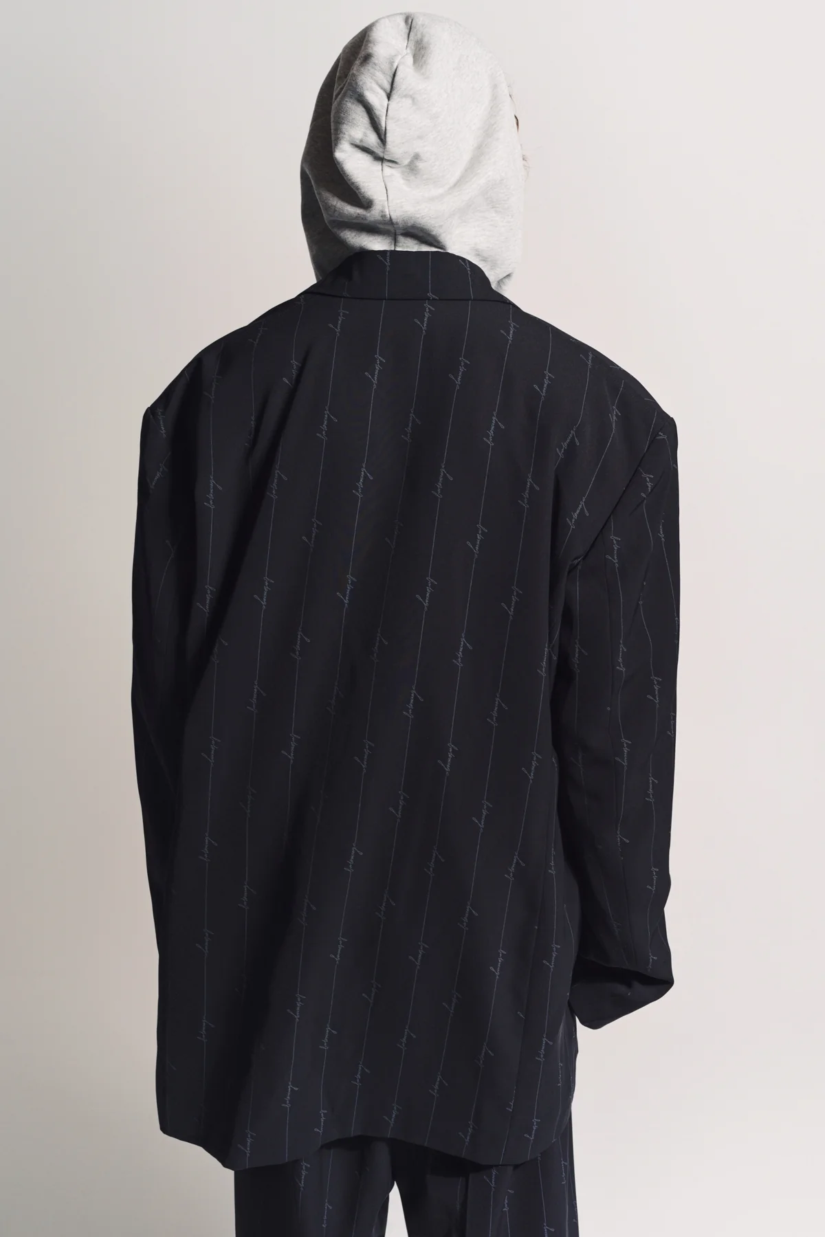 BALENCIAGA | SINGLE BREASTED LOGO BLAZER JACKET - Image 4