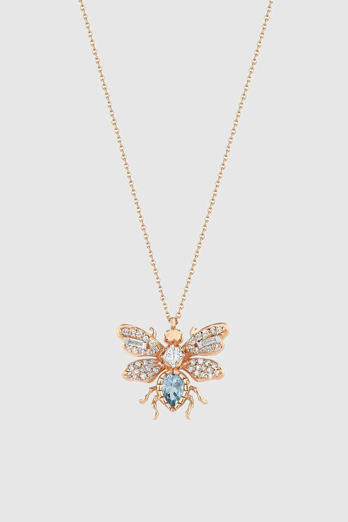 BEE GODDESS | QUEEN BEE BON BON BLUE TOPAZ NECKLACE