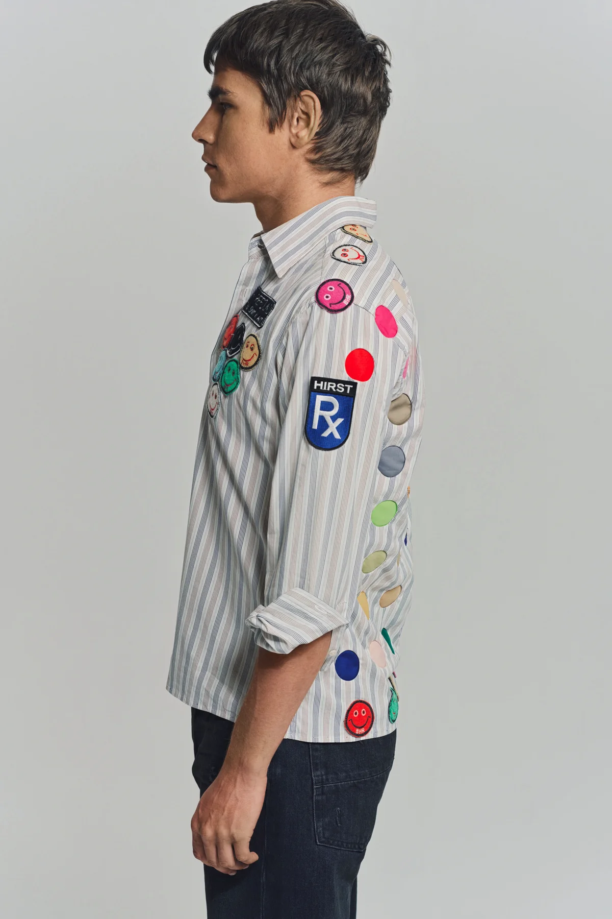 BEVERLY HILLS RECYCLER | DAMIEN HIRST LONG SLEEVE SPOT SHIRT 1 - Image 3