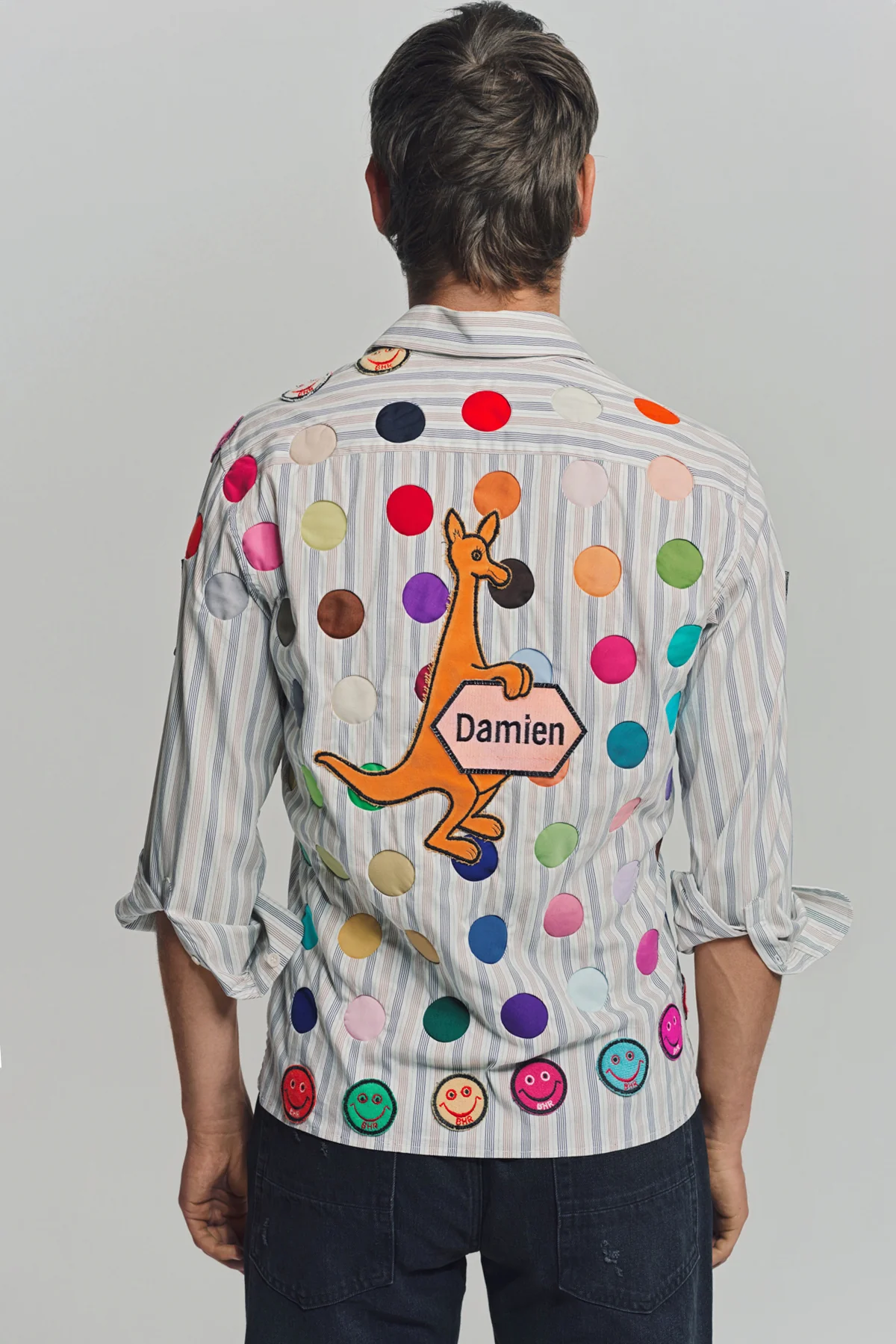 BEVERLY HILLS RECYCLER | DAMIEN HIRST LONG SLEEVE SPOT SHIRT 1 - Image 4