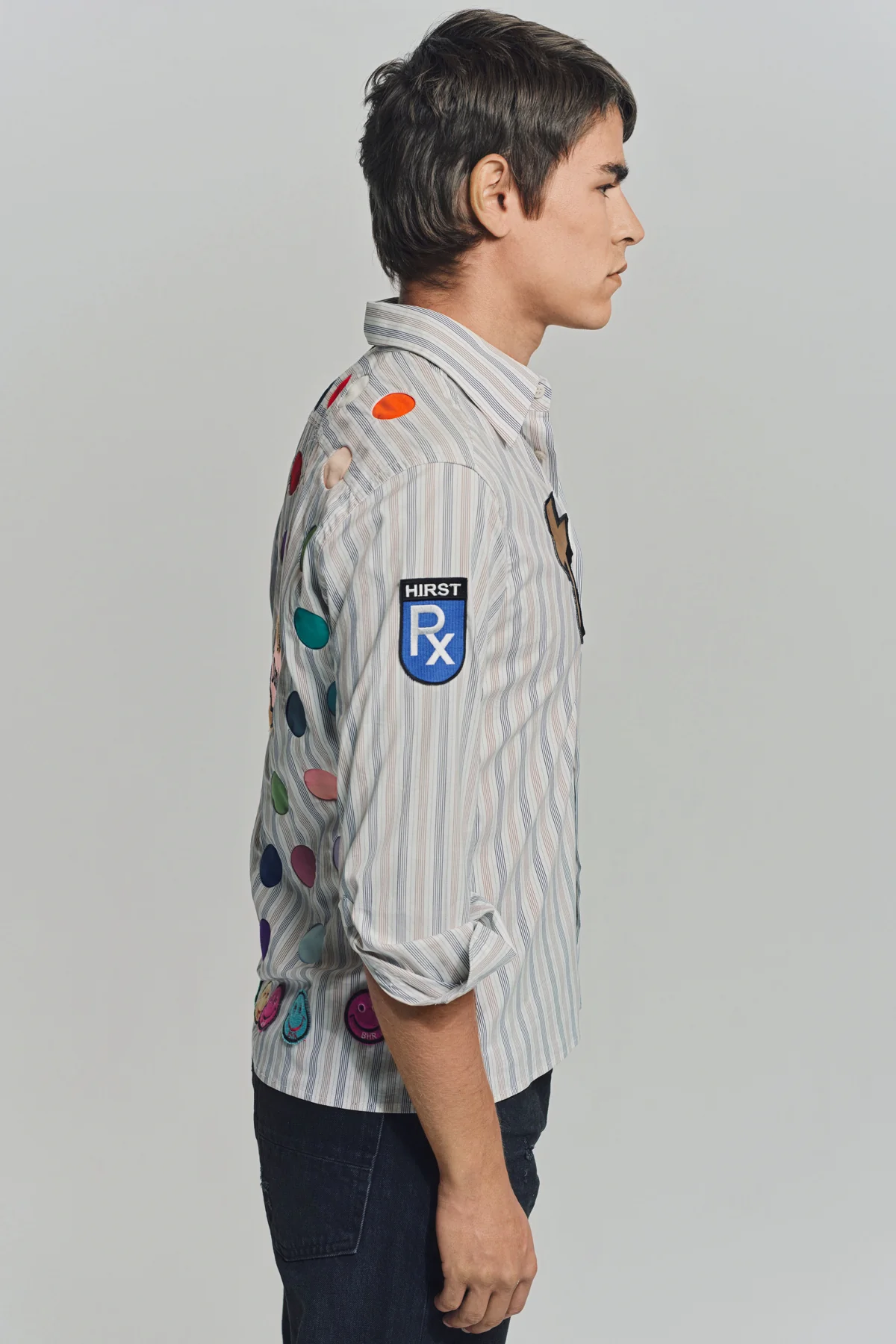 BEVERLY HILLS RECYCLER | DAMIEN HIRST LONG SLEEVE SPOT SHIRT 1 - Image 5