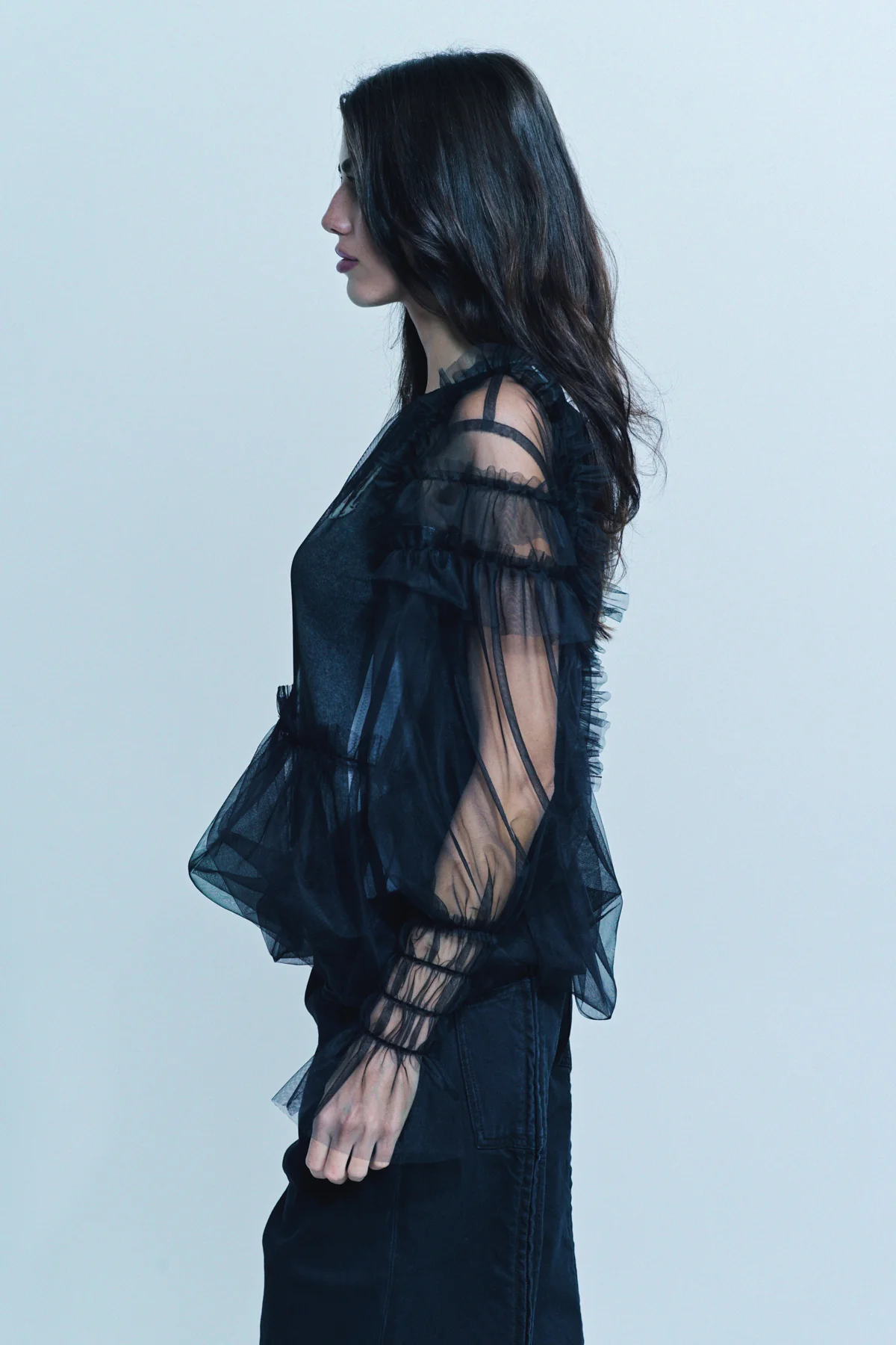 BEVERLY HILLS RECYCLER | YUKIMI.K TULLE PEACE TANK - Image 3