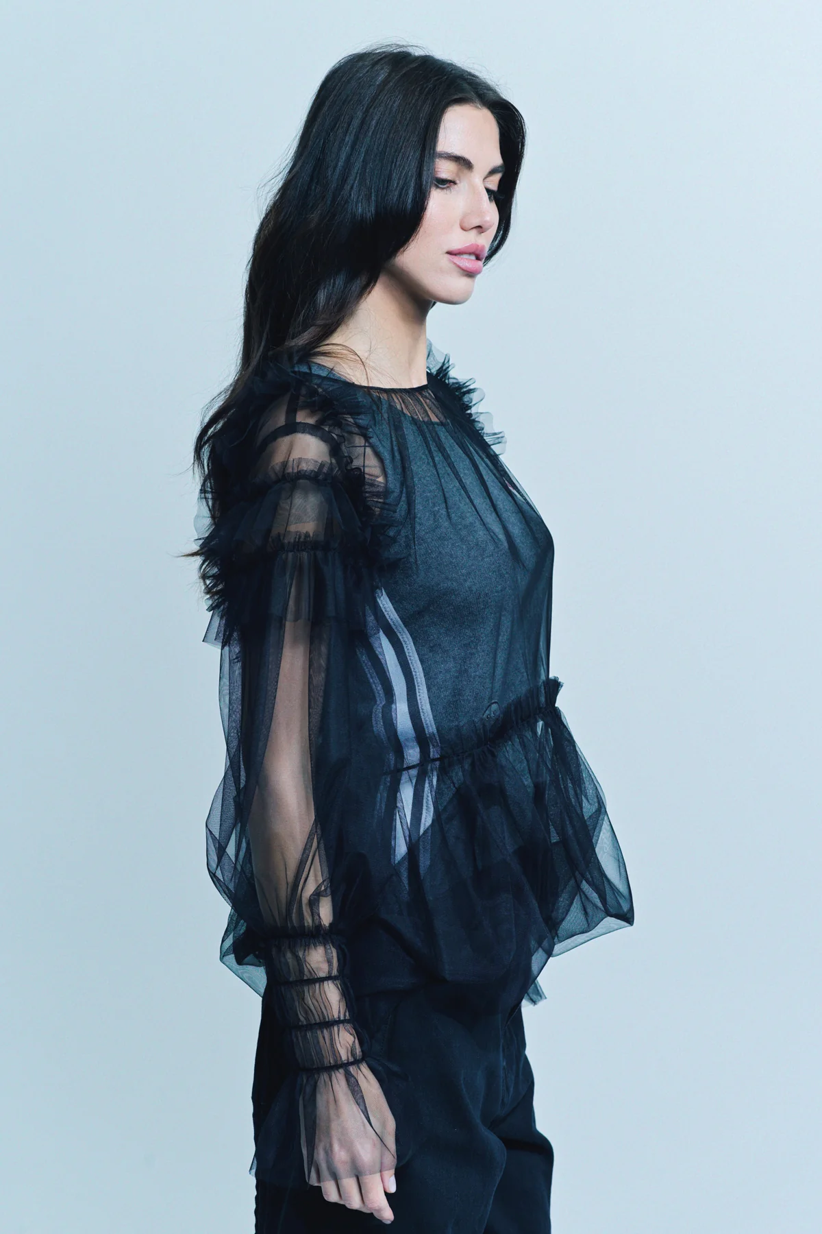 BEVERLY HILLS RECYCLER | YUKIMI.K TULLE PEACE TANK - Image 5