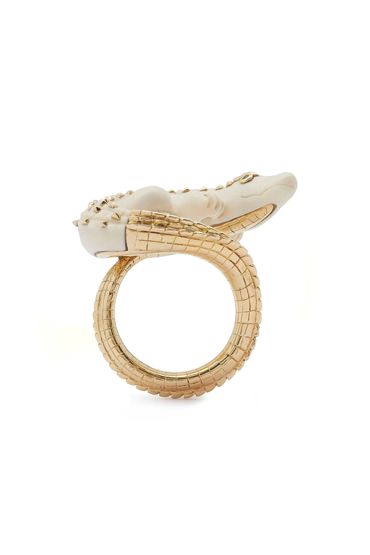 BIBI VAN DER VELDEN | ALLIGATOR MAMMOTH TWIST RING - Image 4