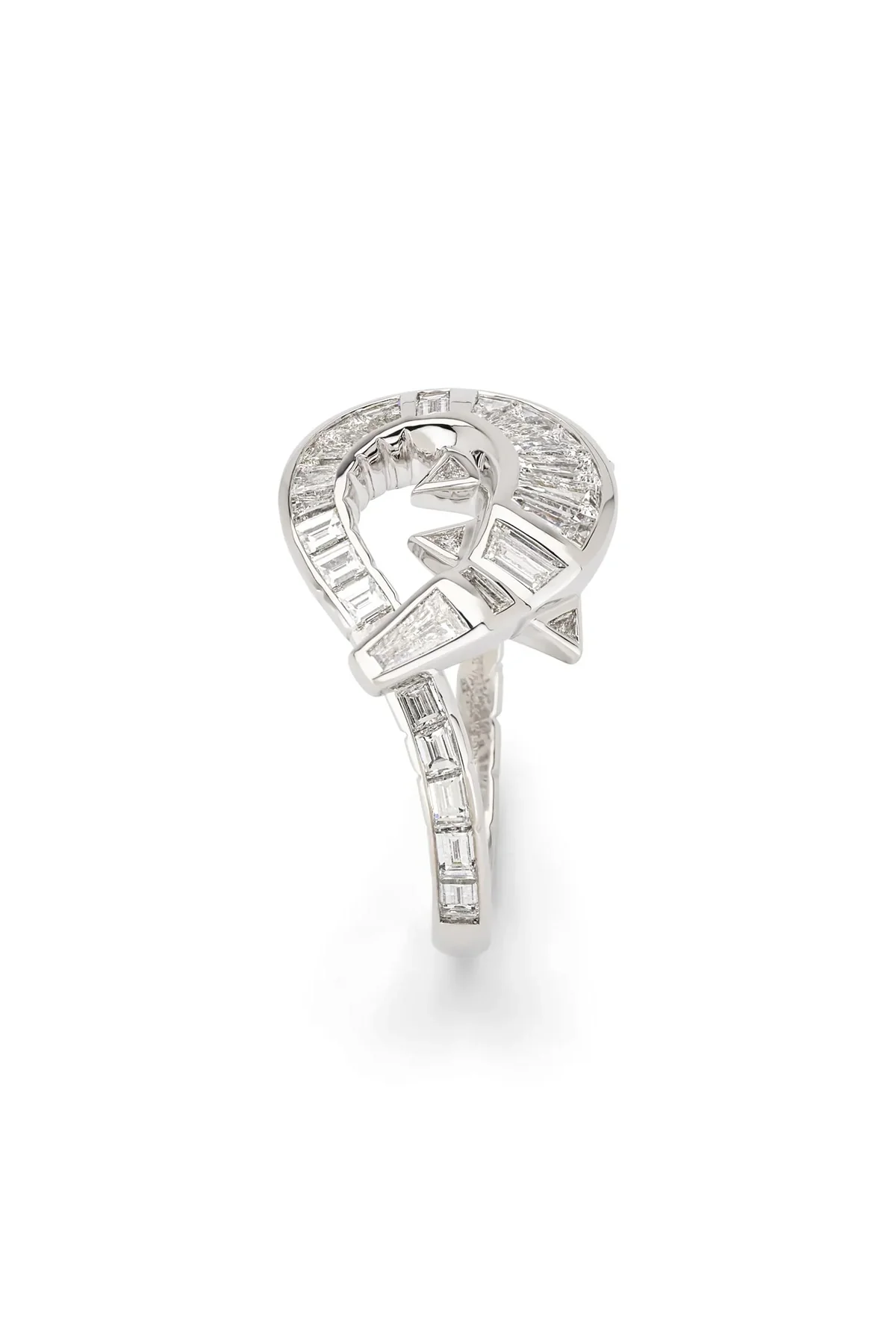 BIBI VAN DER VELDEN | DIAMOND ALLIGATOR TWIST RING - Image 3