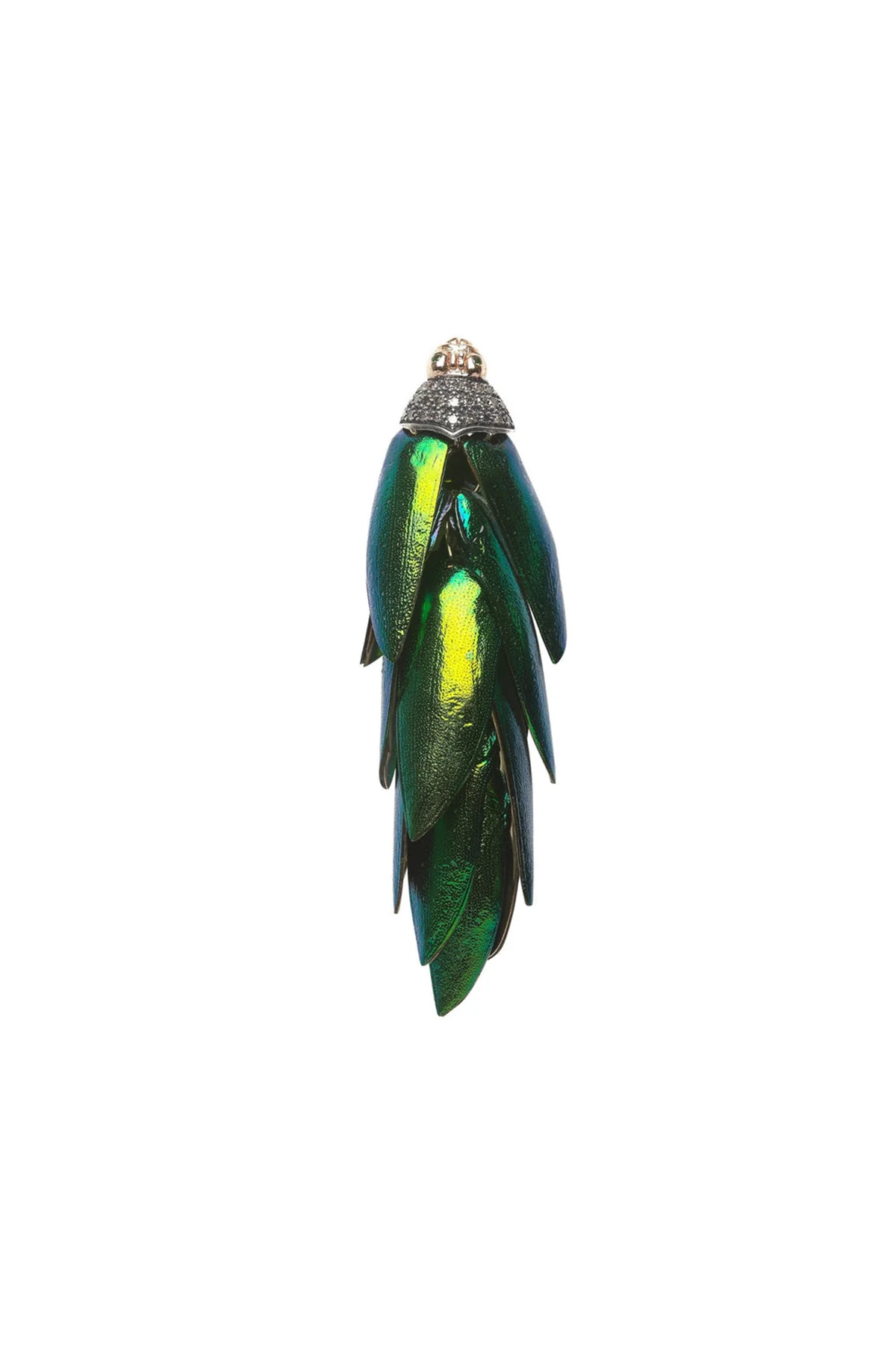 BIBI VAN DER VELDEN | GOLD SCARAB BUNCH EARRING - Image 3