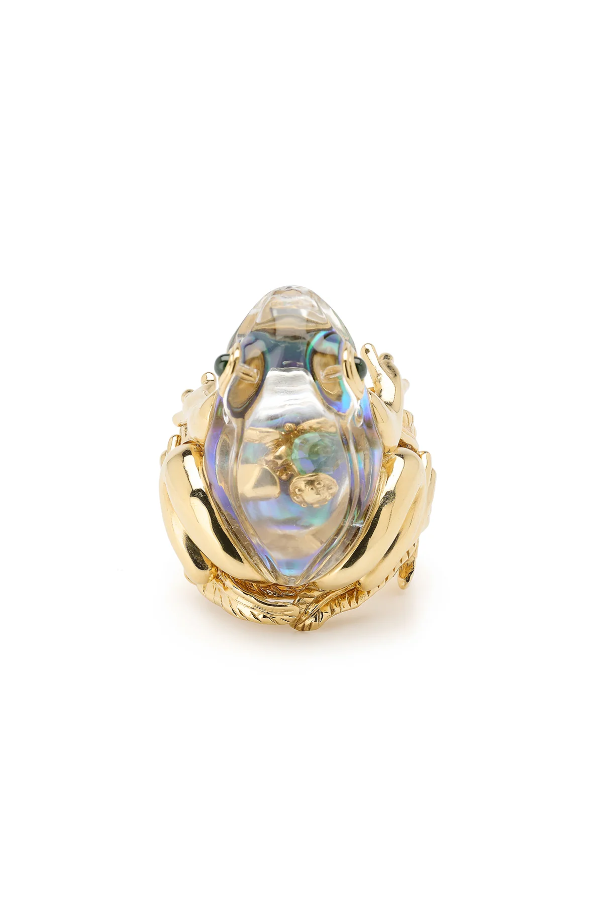 BIBI VAN DER VELDEN | LARGE FROG ABALONE RING - Image 2