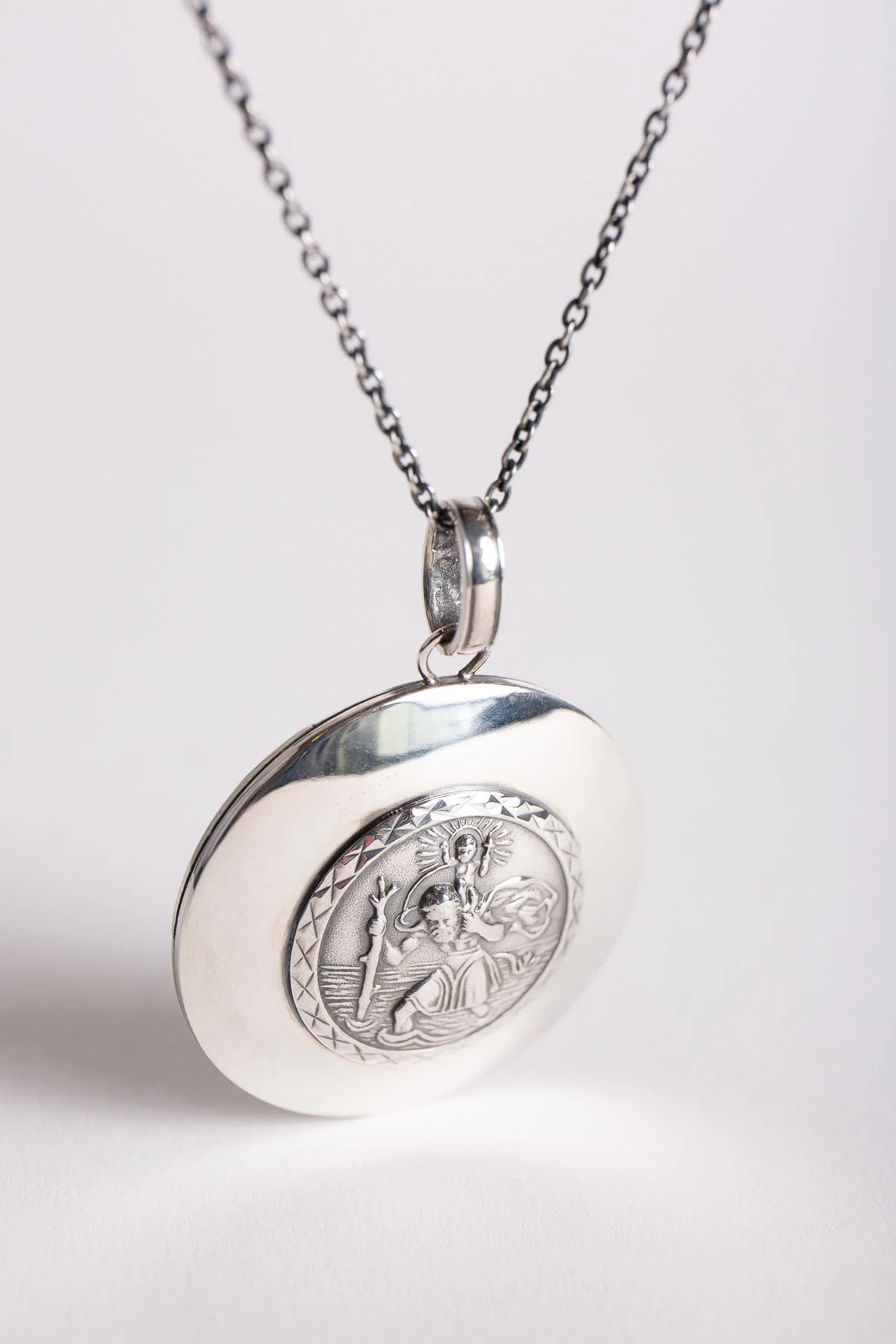 BLIND MAN TOGS | 18K YELLOW GOLD & SILVER TIFFANY&CO MIRROR DOUBLE PEACE NECKLACE - Image 3