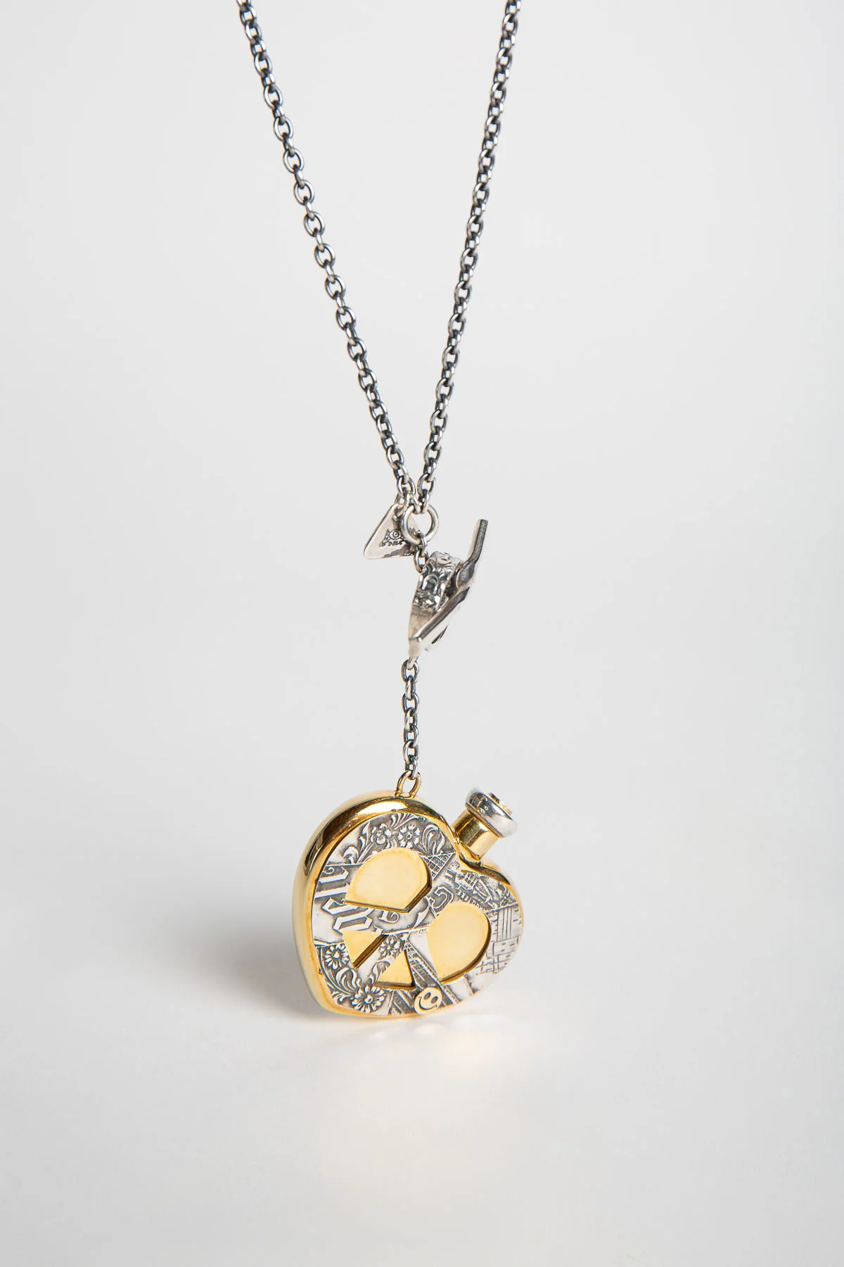 BLIND MAN TOGS | HEART PERFUME BOTTLE NECKLACE