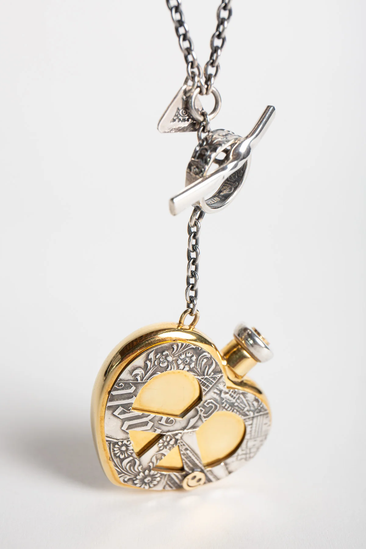 BLIND MAN TOGS | HEART PERFUME BOTTLE NECKLACE - Image 2