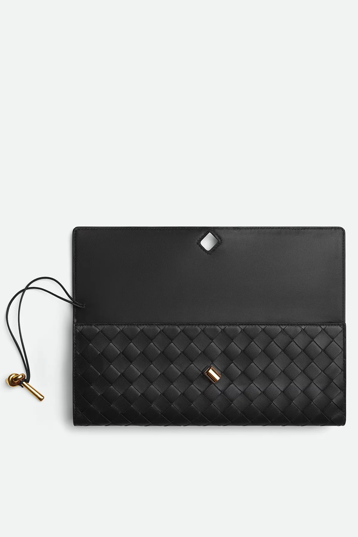 BOTTEGA VENETA | ANDIAMO CLUTCH IN BLACK & BRASS - Image 2