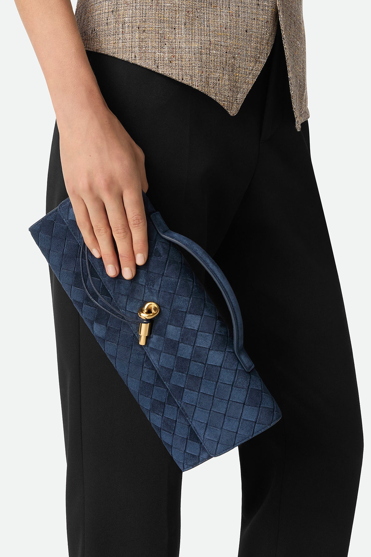 BOTTEGA VENETA | ANDIAMO CLUTCH IN NEPTUNE & MUSE - Image 2