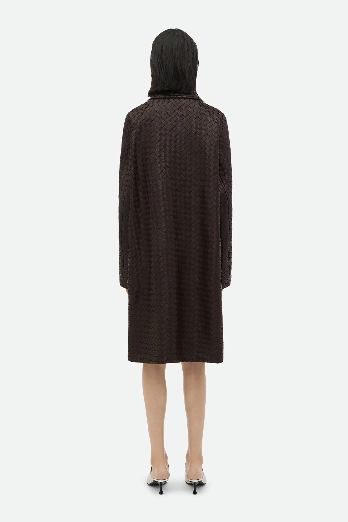 BOTTEGA VENETA | INTRECCIATO LEATHER COAT - Image 3