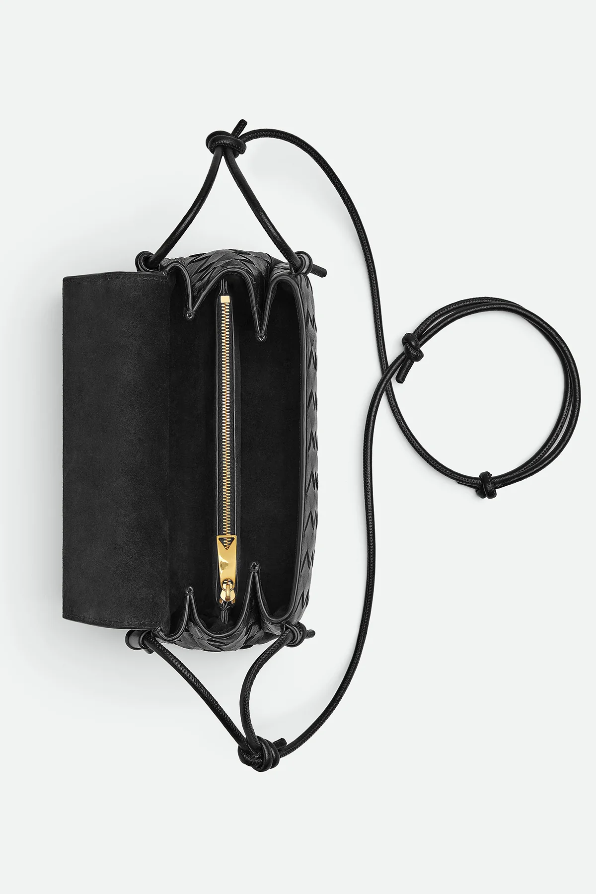BOTTEGA VENETA | NOTTURNO POUCH IN BLACK & GOLD - Image 3