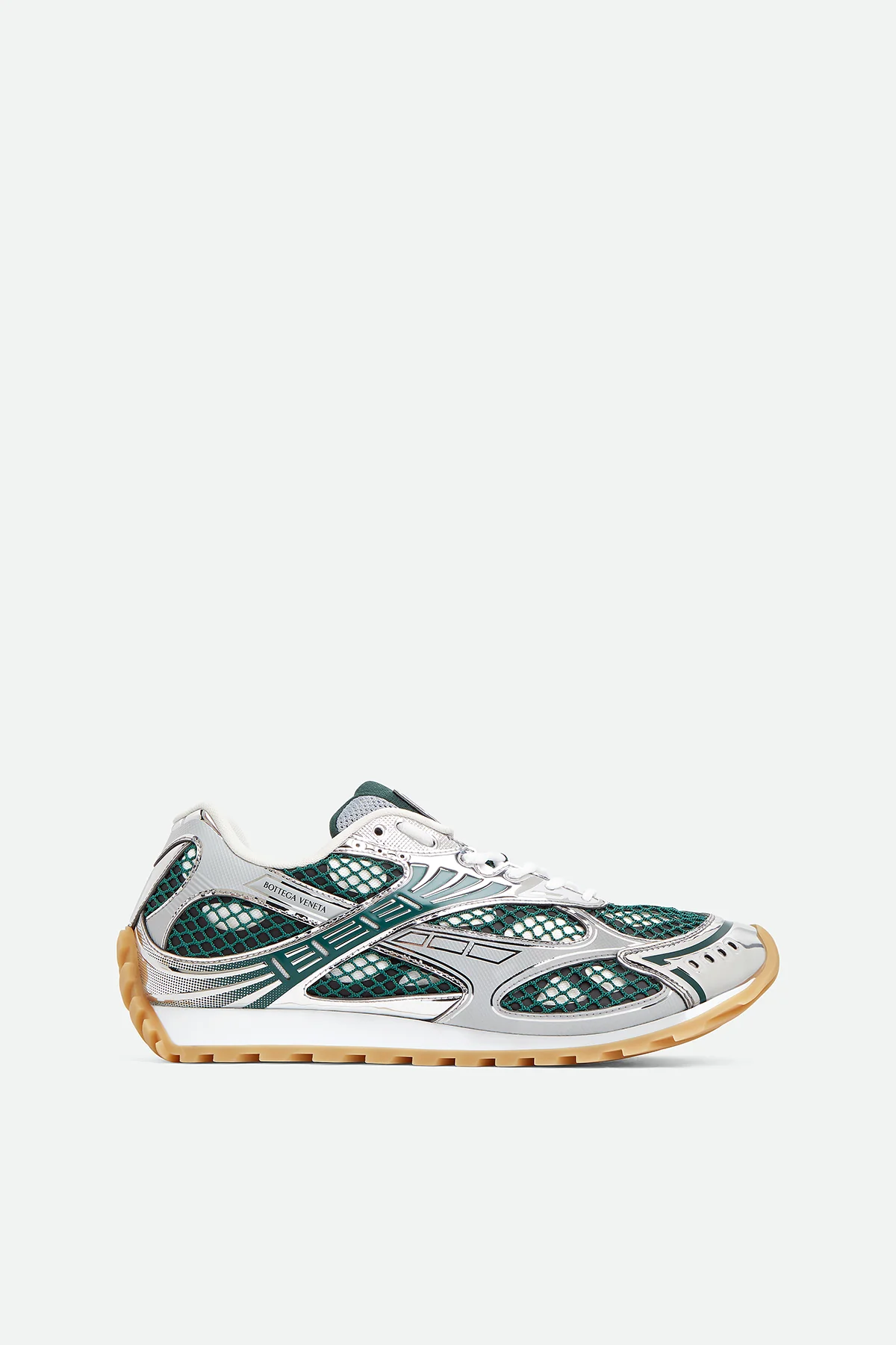 BOTTEGA VENETA | ORBIT SNEAKERS IN BILLIARD & SILVER