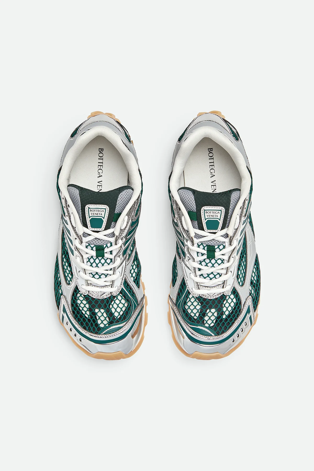 BOTTEGA VENETA | ORBIT SNEAKERS IN BILLIARD & SILVER - Image 4