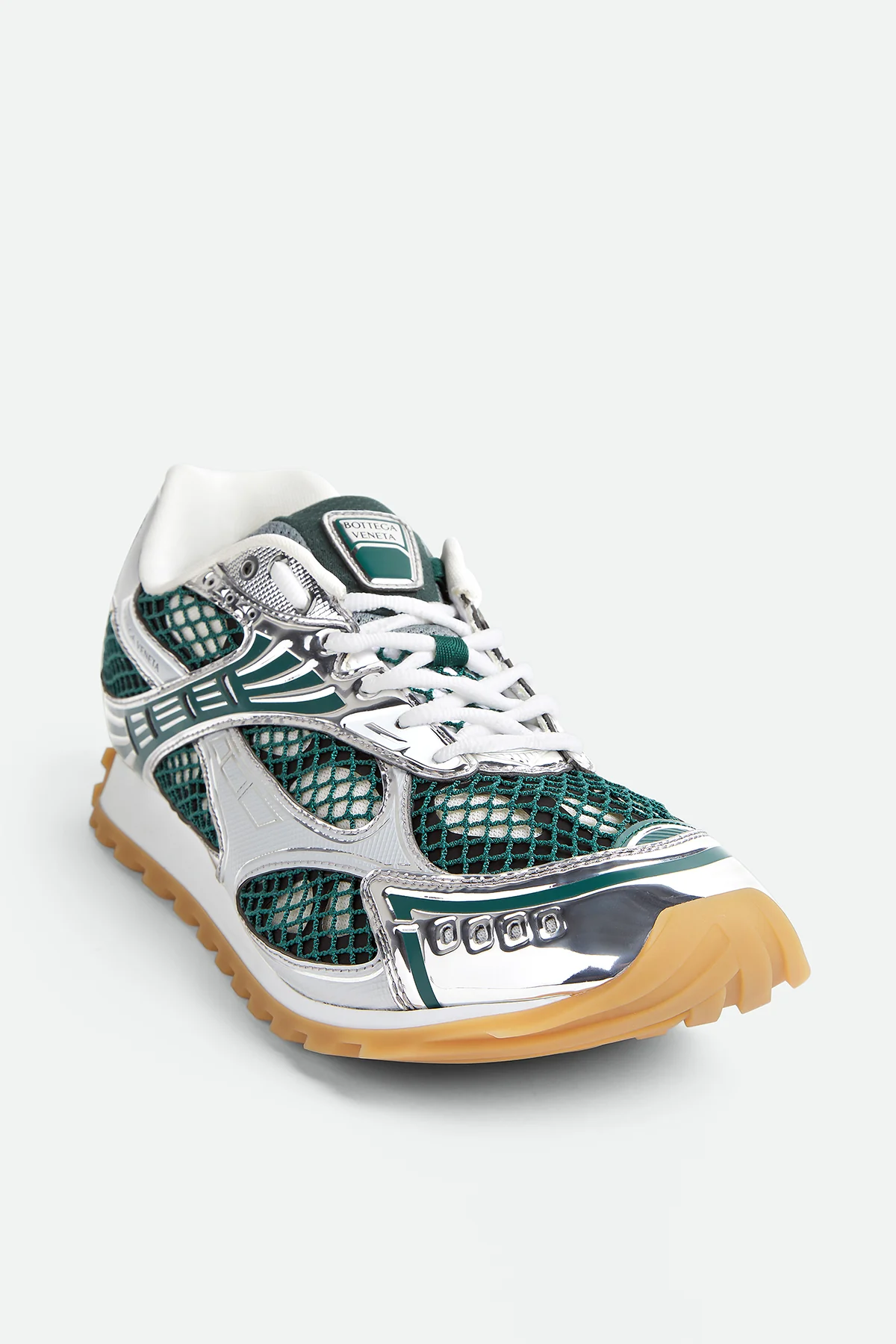 BOTTEGA VENETA | ORBIT SNEAKERS IN BILLIARD & SILVER - Image 5