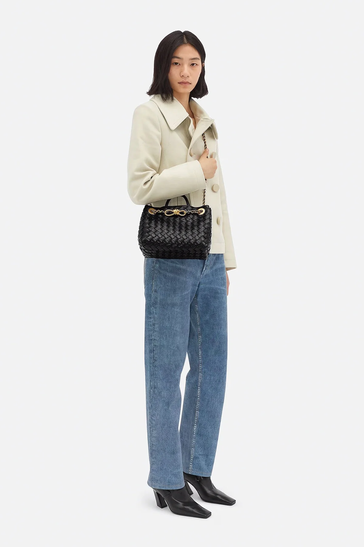 BOTTEGA VENETA | SMALL ANDIAMO BAG WITH CHAIN - Image 5
