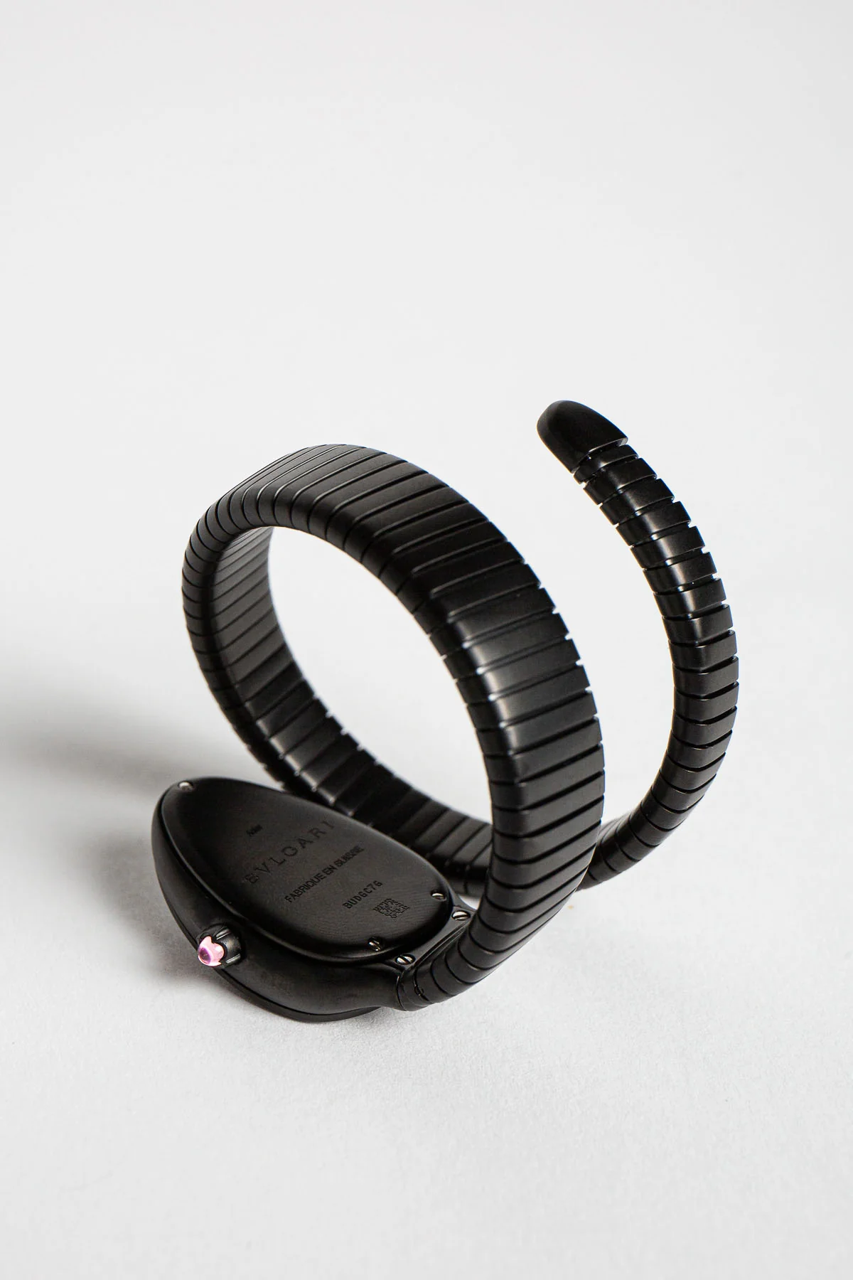 BULGARI | SERPENTI TUBOGAS WATCH WITH BLACK DIAMOND BEZEL - Image 2