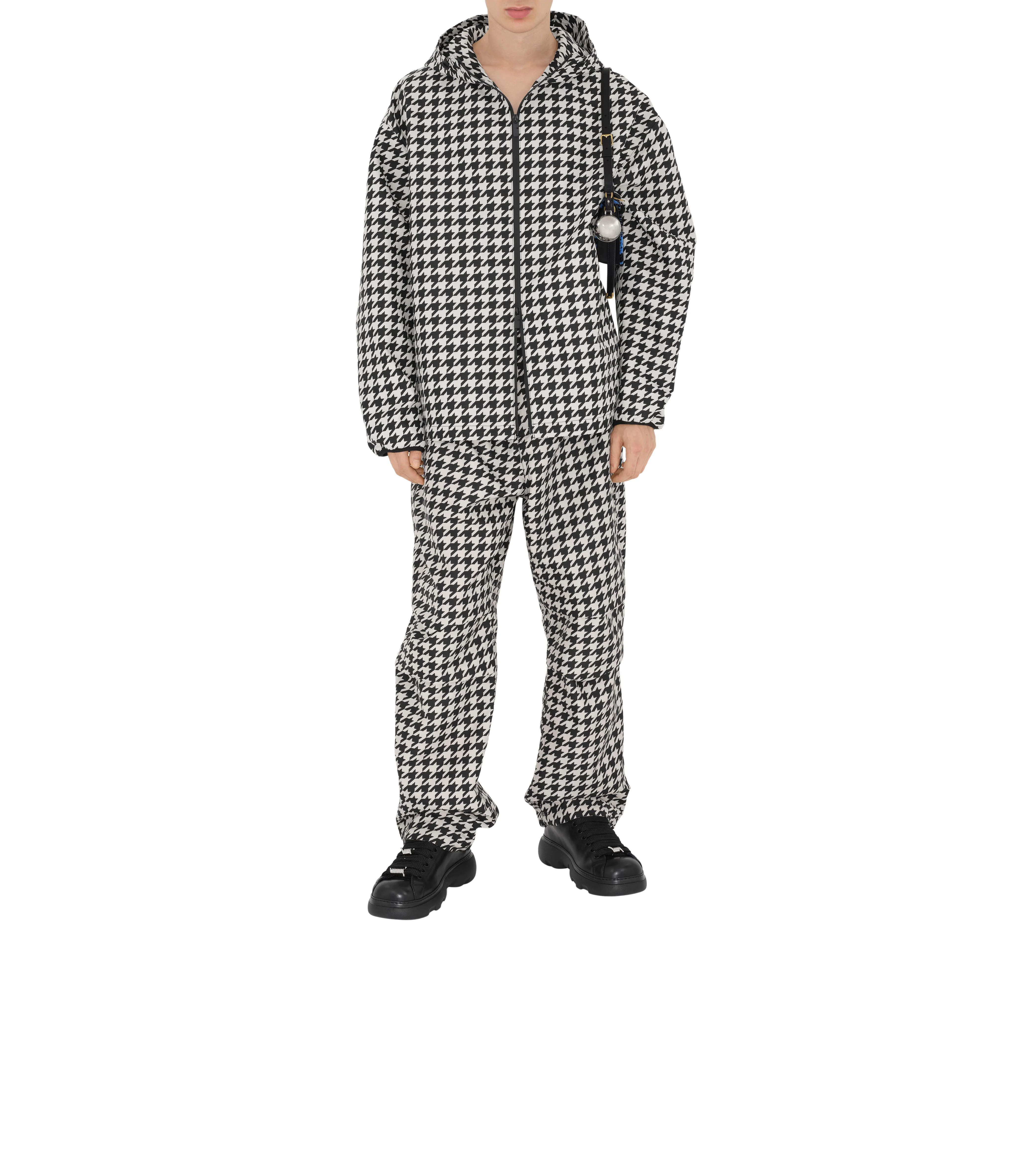 BURBERRY | HOUNDSTOOTH CARGO TROUSERS - Image 4