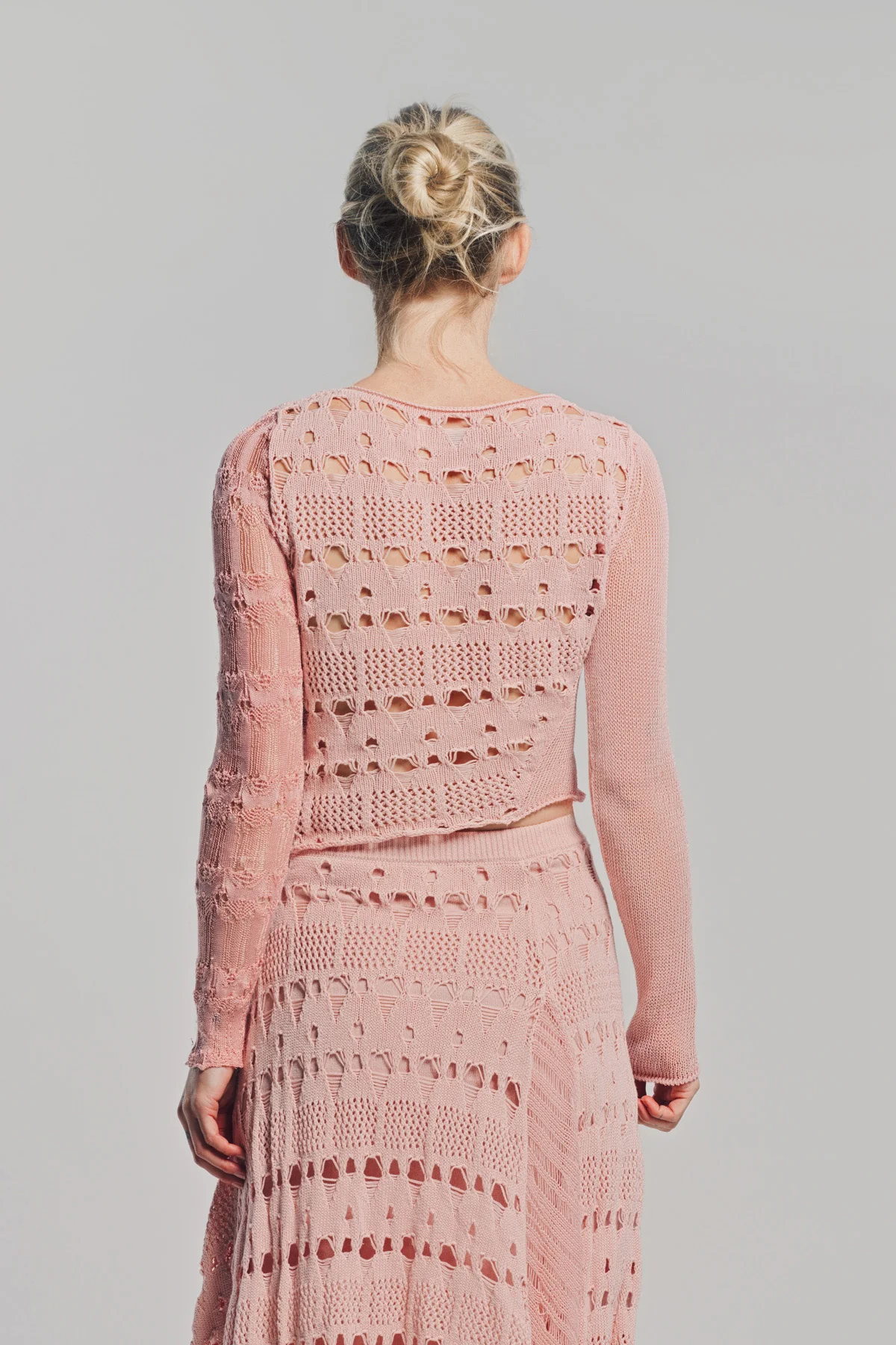 CAROLINE HU | FLORAL EMBROIDERED LONG SLEEVE TOP - Image 4