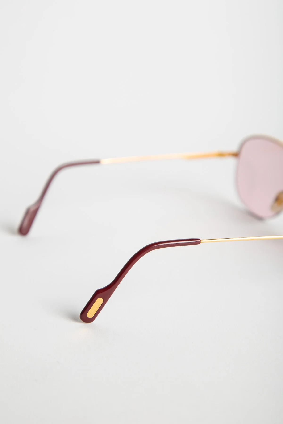 CARTIER 18K YELLOW GOLD MONTAIGNE 1/2 55 SUNGLASSES - Image 3