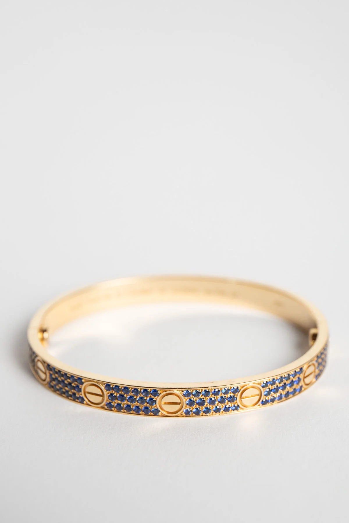 CARTIER | CUSTOM SAPPHIRE LOVE BRACELET