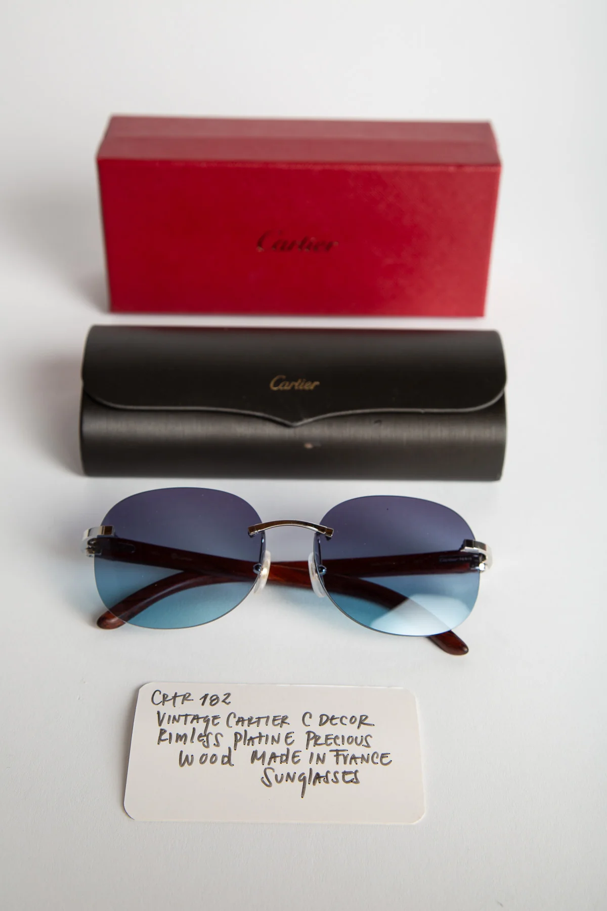 CARTIER RIMLESS C DÉCOR PLATINE SUNGLASSES - Image 4