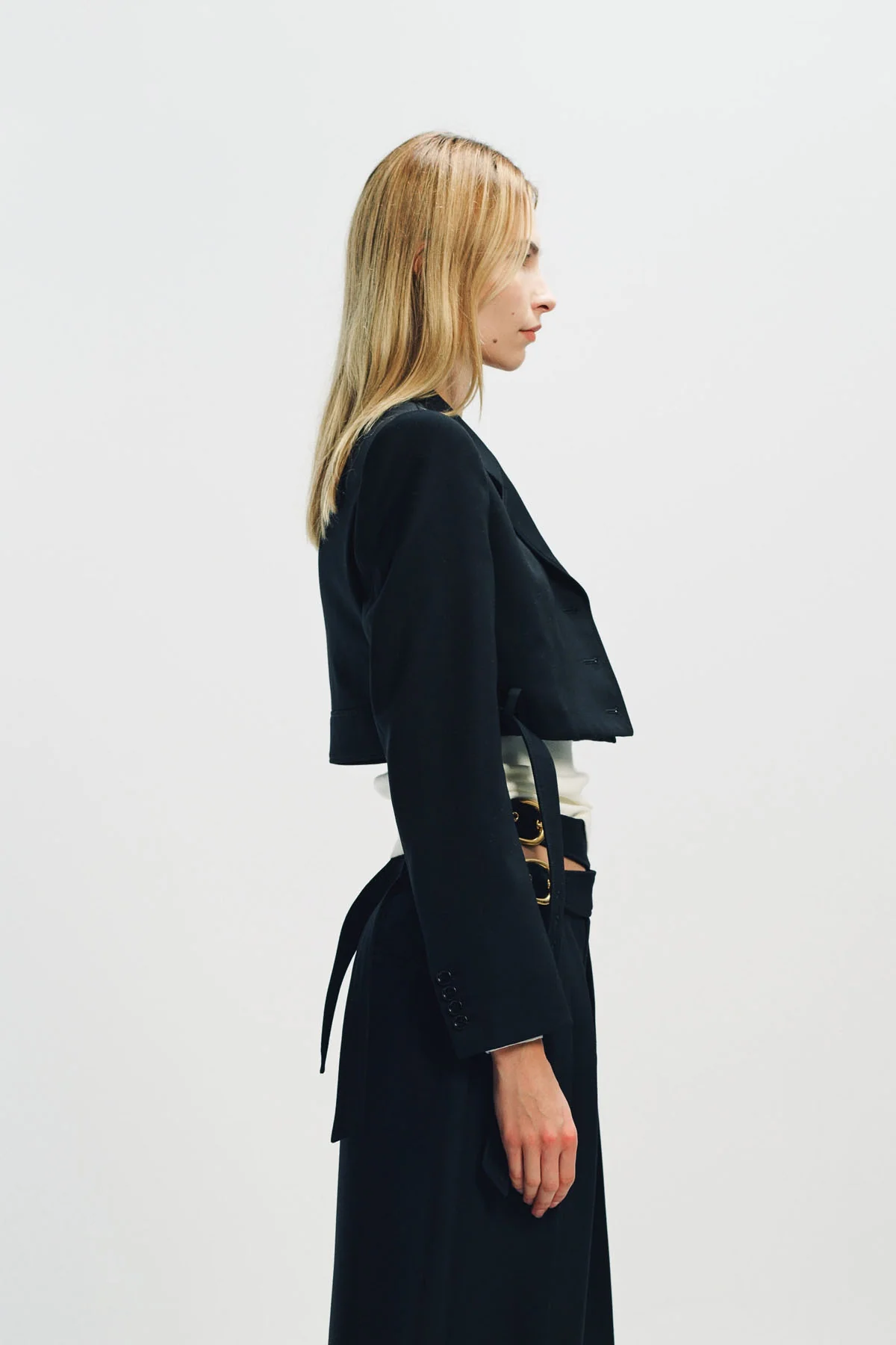 CHLOÉ | CROPPED SPENCER JACKET IN WOOL GRAIN DE POUDRE - Image 5