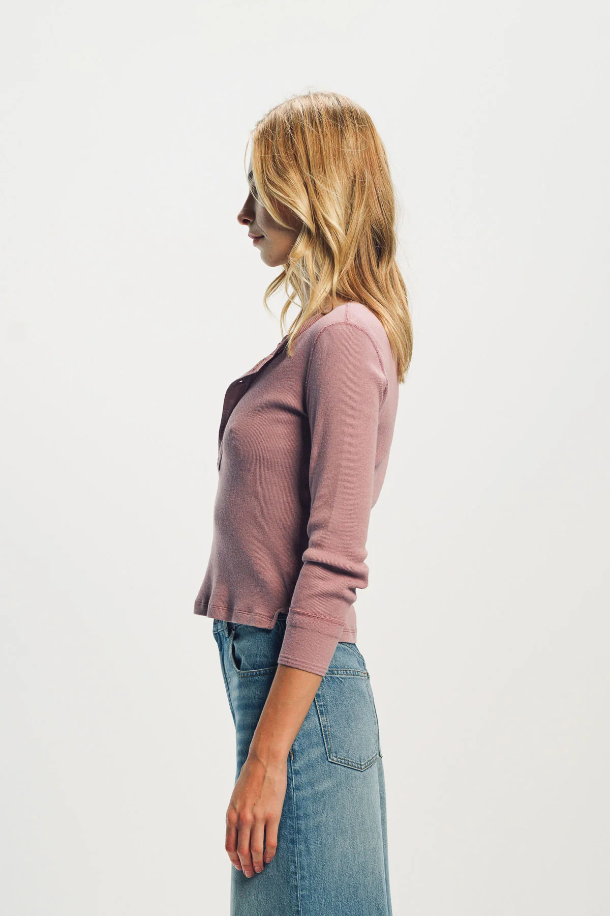 CHLOÉ | FITTED HENLEY SHIRT IN COTTON JERSEY - Image 3