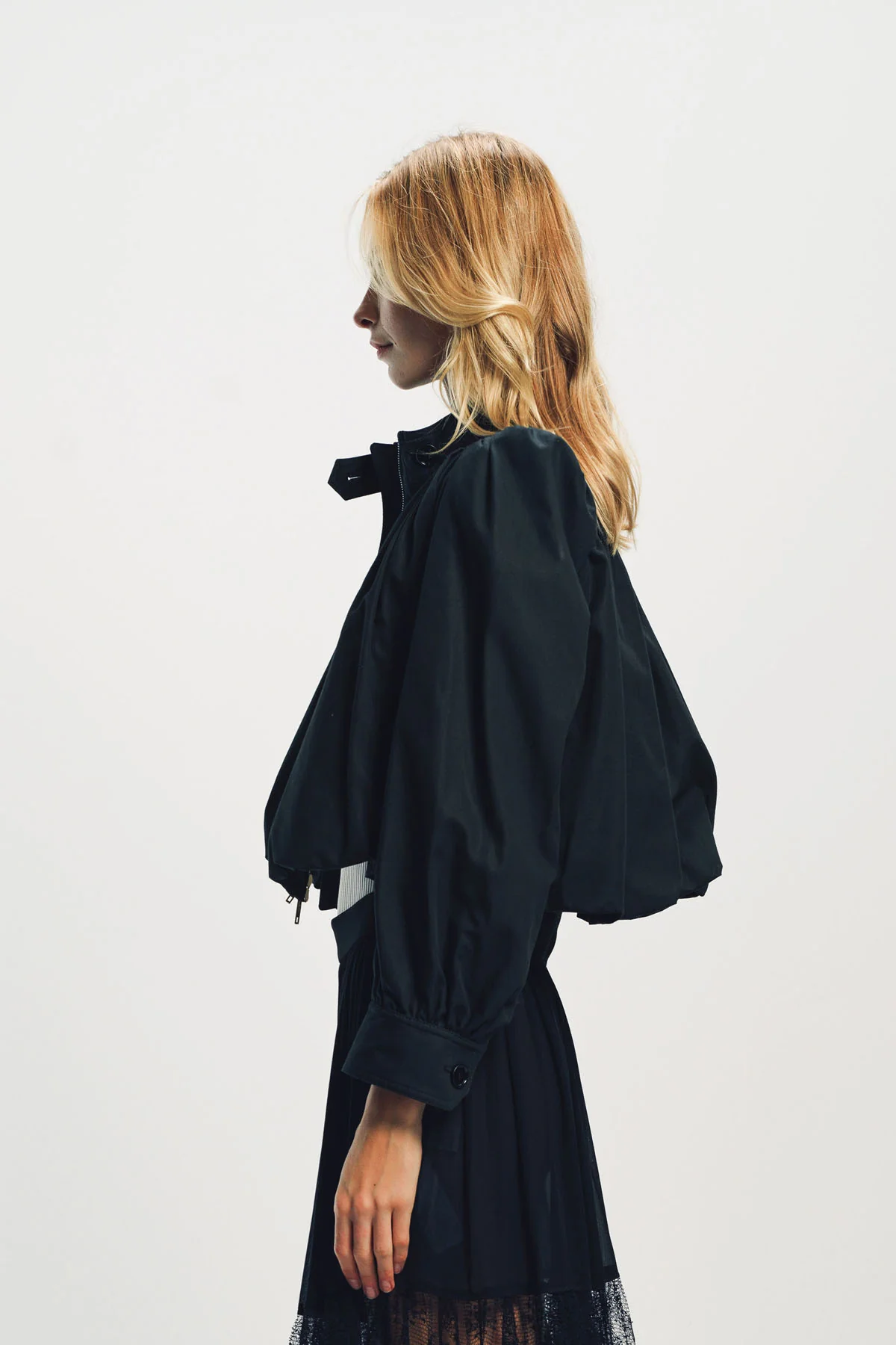 CHLOÉ | GATHERED BOULE JACKET IN COTTON CANVAS - Image 3