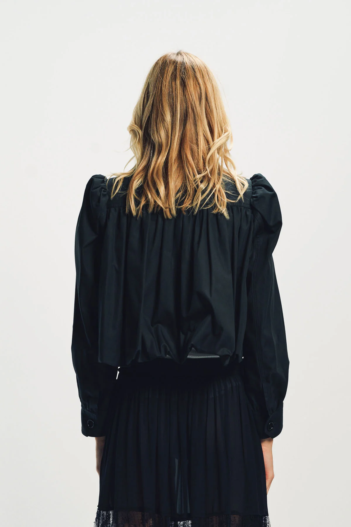 CHLOÉ | GATHERED BOULE JACKET IN COTTON CANVAS - Image 4