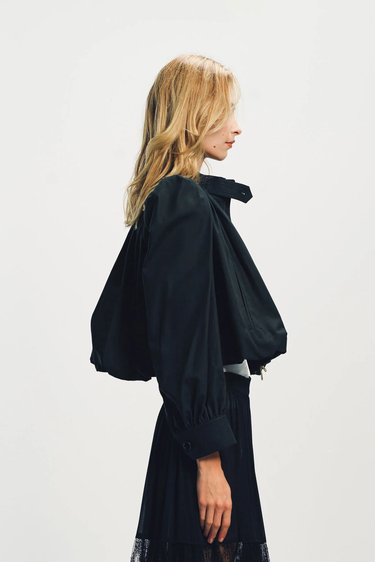 CHLOÉ | GATHERED BOULE JACKET IN COTTON CANVAS - Image 5