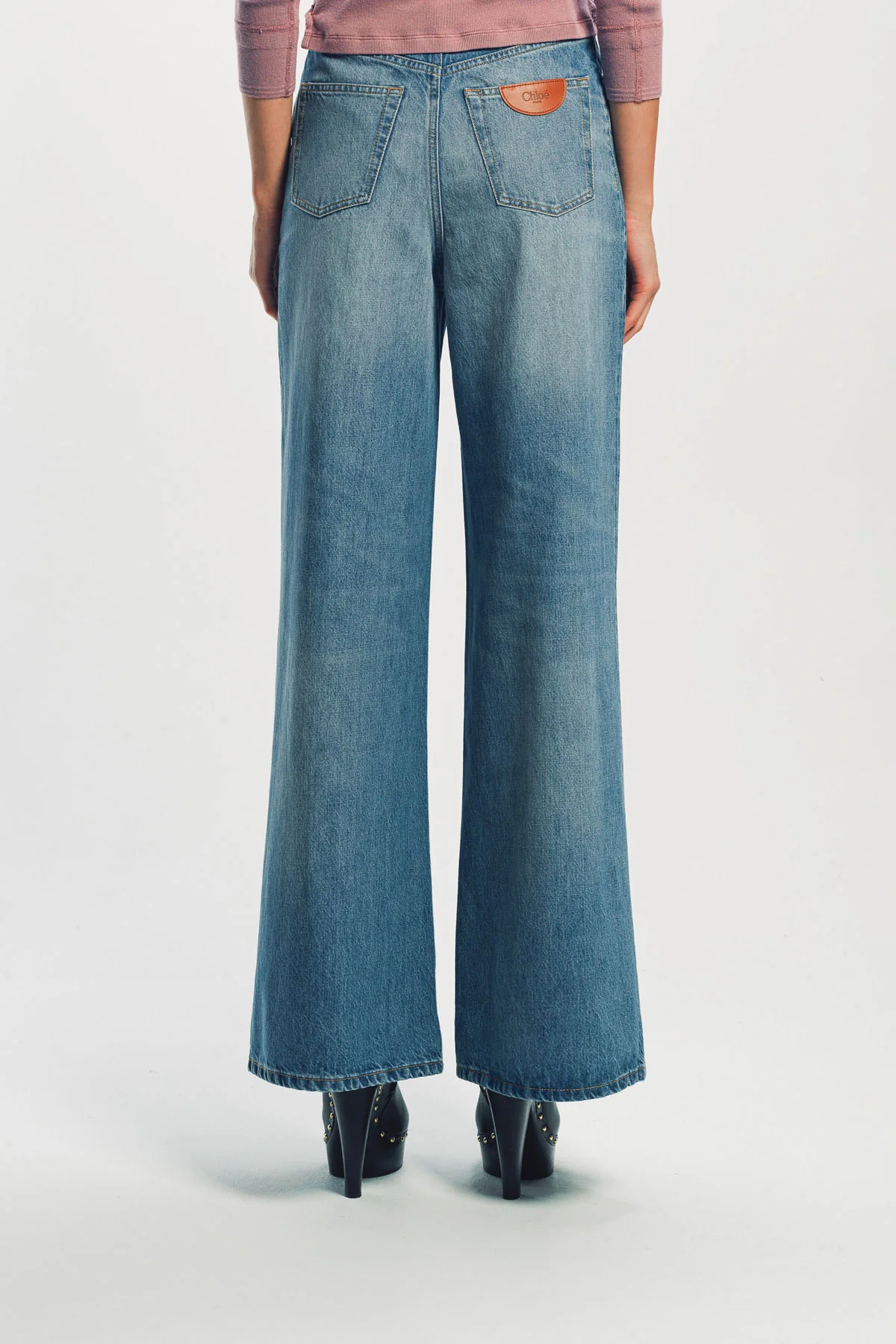 CHLOÉ | HIGH-RISE WIDE-LEG JEANS IN DENIM - Image 4