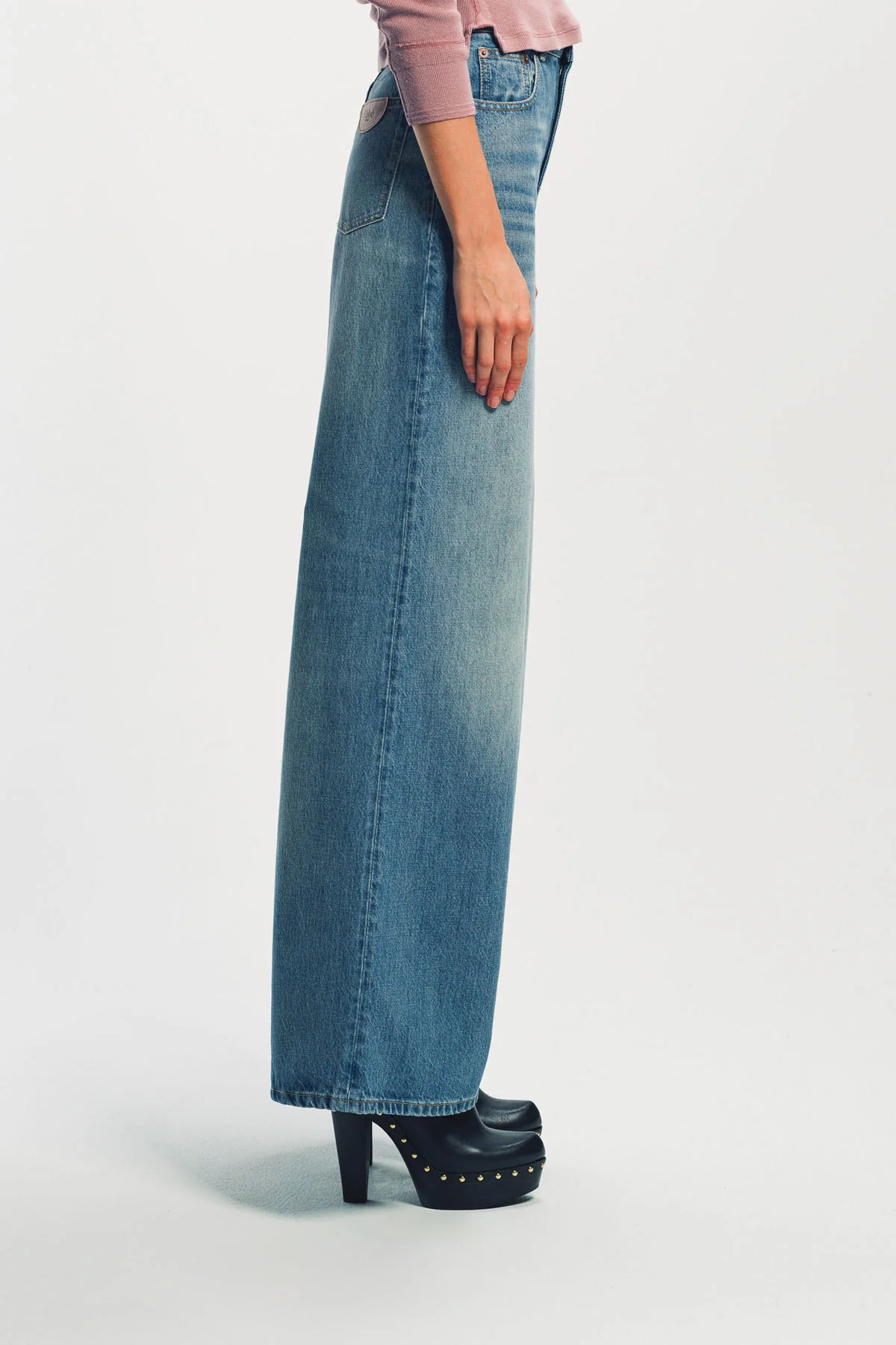 CHLOÉ | HIGH-RISE WIDE-LEG JEANS IN DENIM - Image 5
