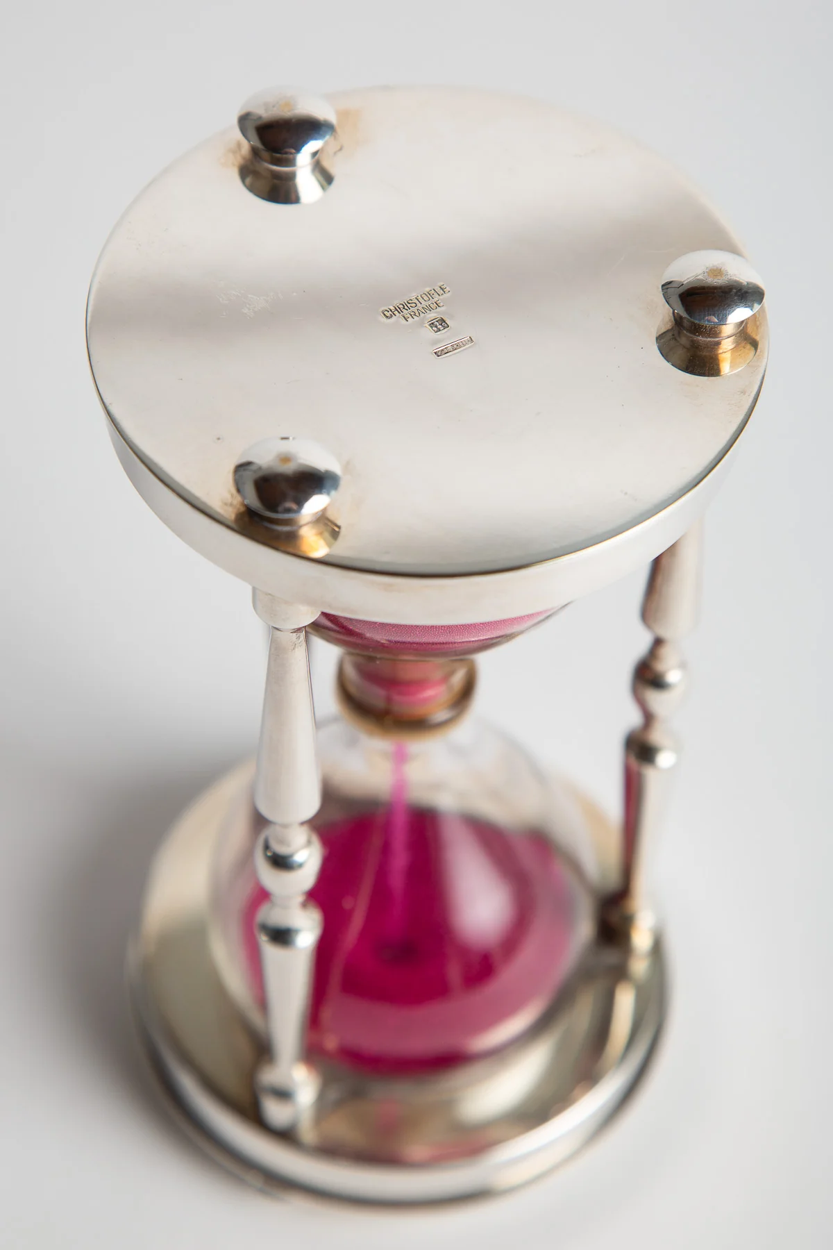 CHRISTOFLE | 1970'S SILVER PLATED HOURGLASS - Image 3