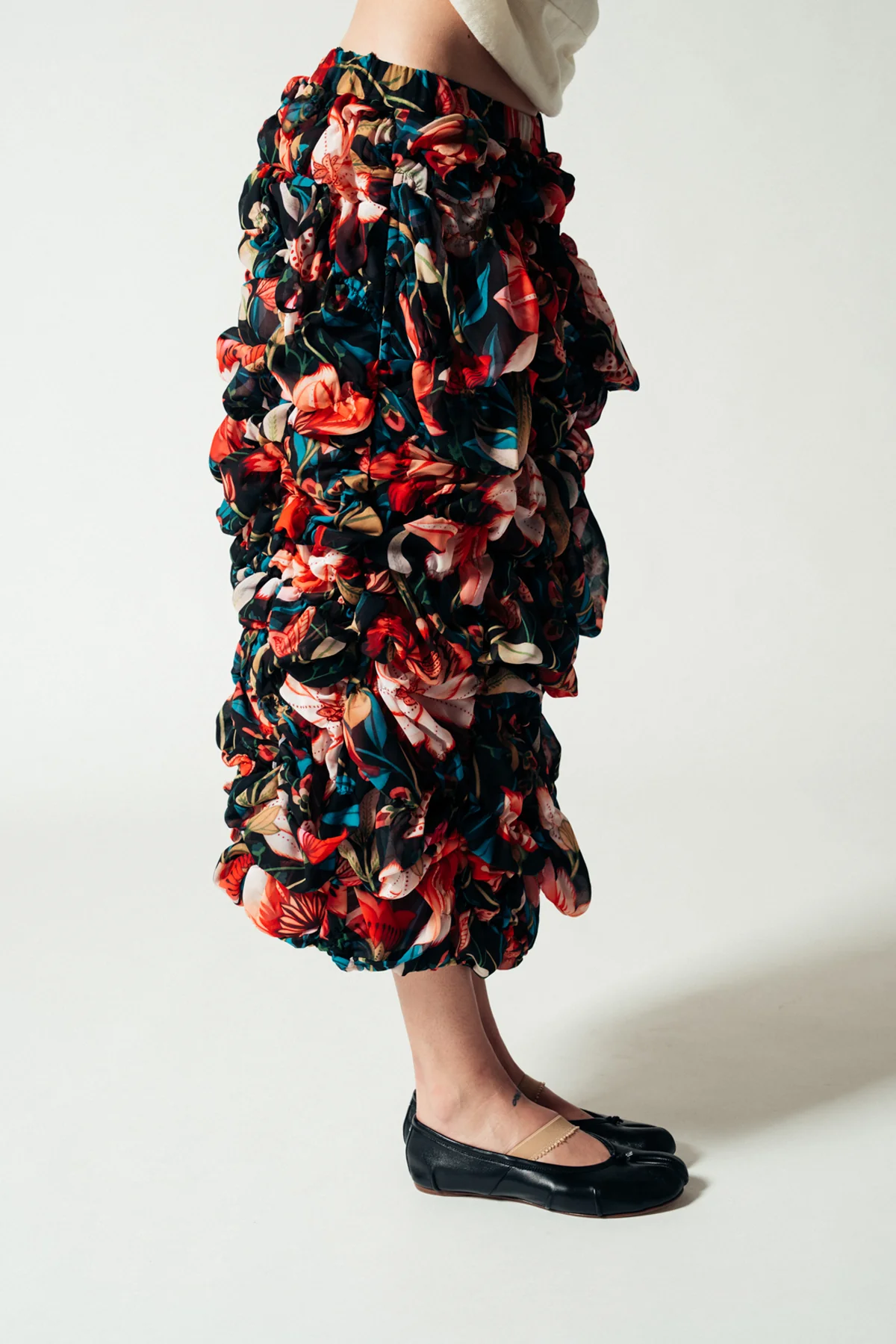COMME DES GARCONS | FLORAL CHIFFON SKIRT - Image 3