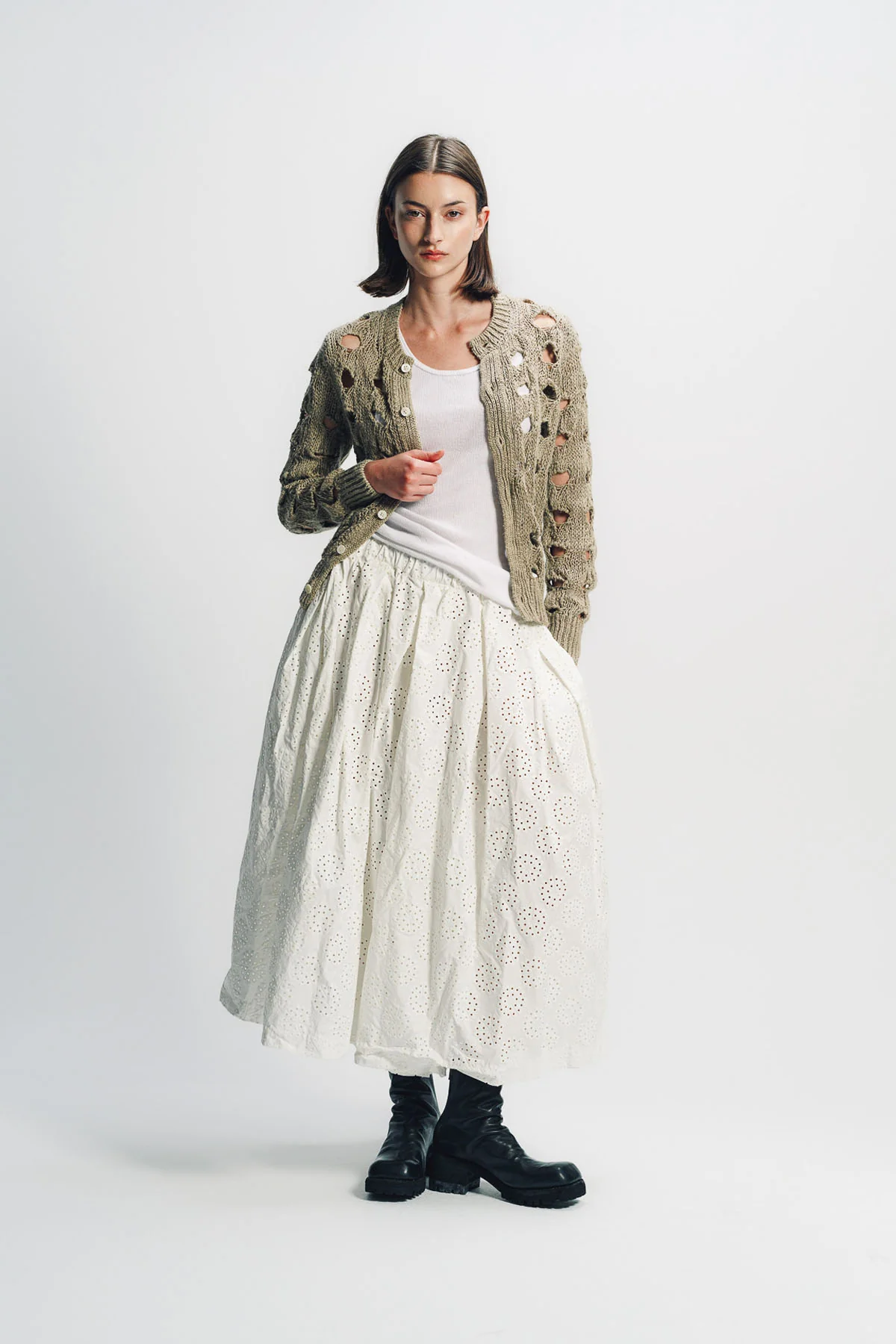COMME DES GARCONS | HEMP PATTERN CARDIGAN