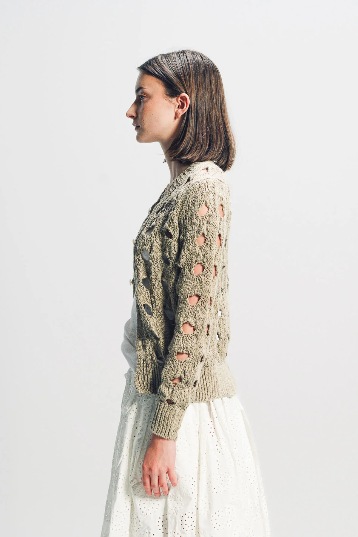 COMME DES GARCONS | HEMP PATTERN CARDIGAN - Image 3