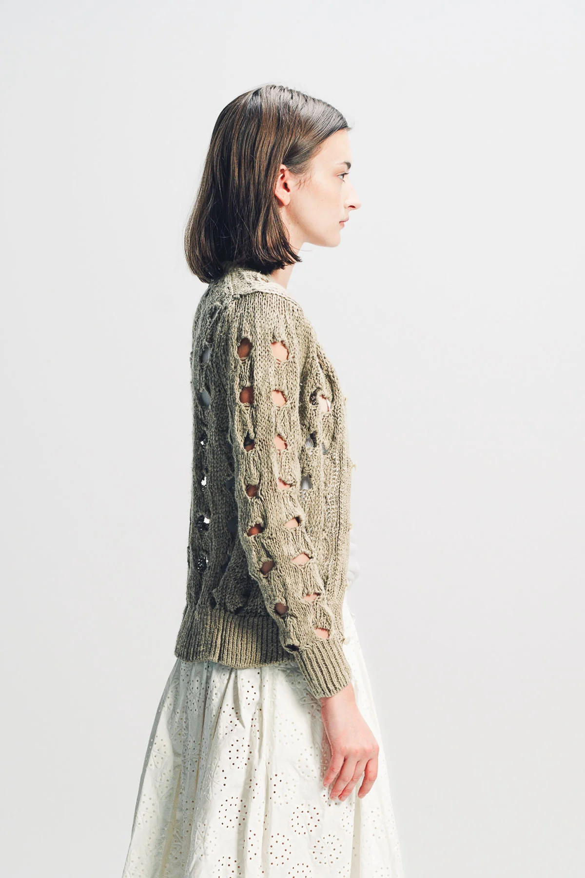 COMME DES GARCONS | HEMP PATTERN CARDIGAN - Image 5