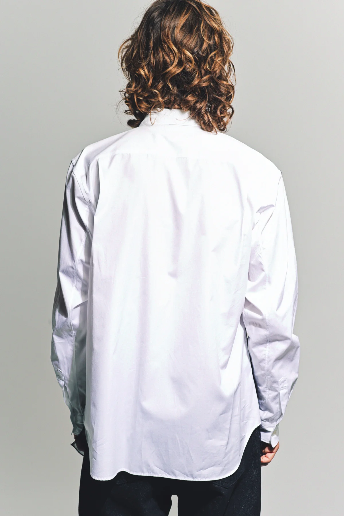 COMME DES GARCONS HOMME PLUS | COTTON/TULLE LONG SLEEVE SHIRT - Image 5